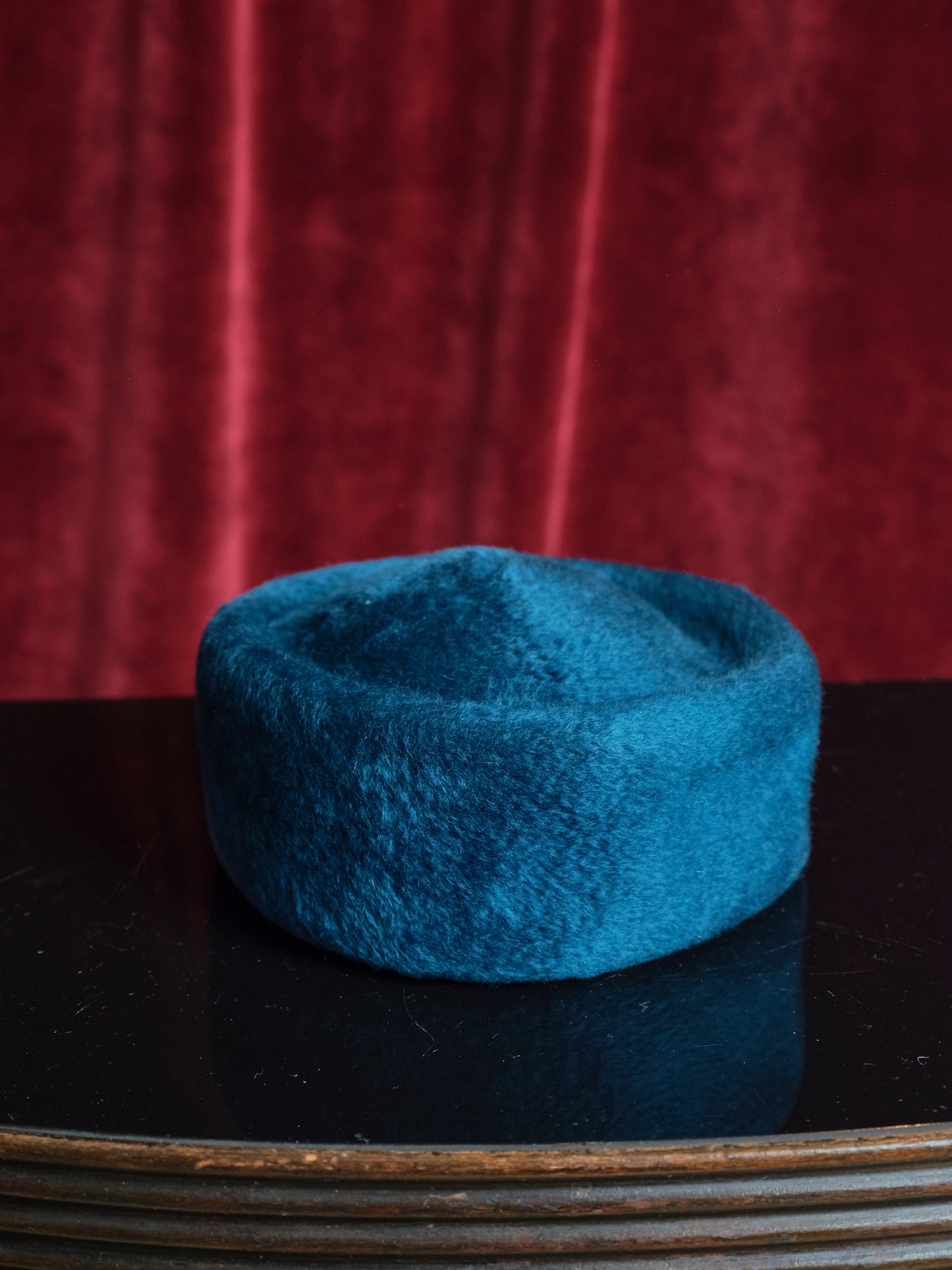 Cappello Pillbox hat in lapin anni 60