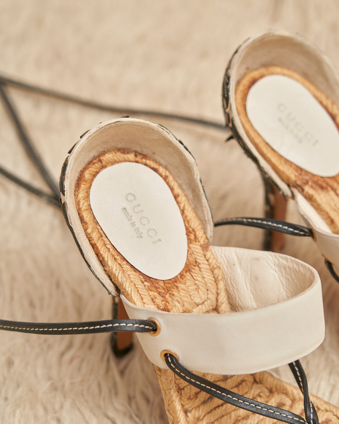 Sandali Gucci vintage in pelle
