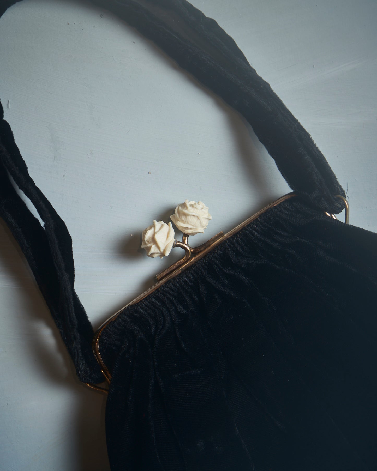 Borsa in velluto anni 40