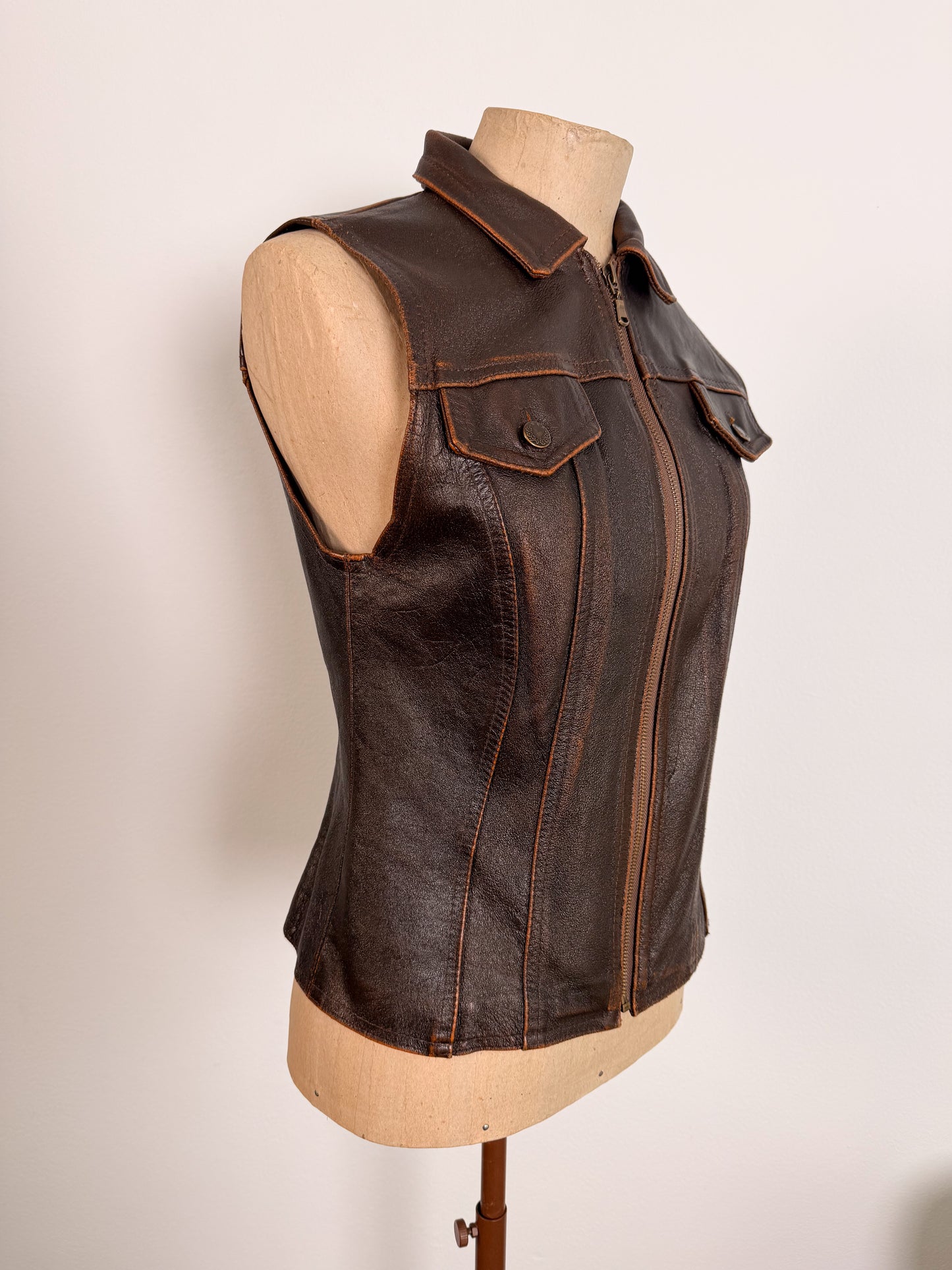 Gilet da biker anni 70