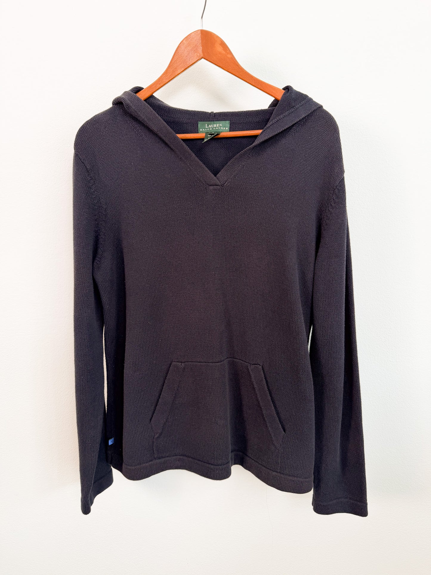 Maglia in cotone con cappuccio Ralph Ralph Lauren Blu navy vintage