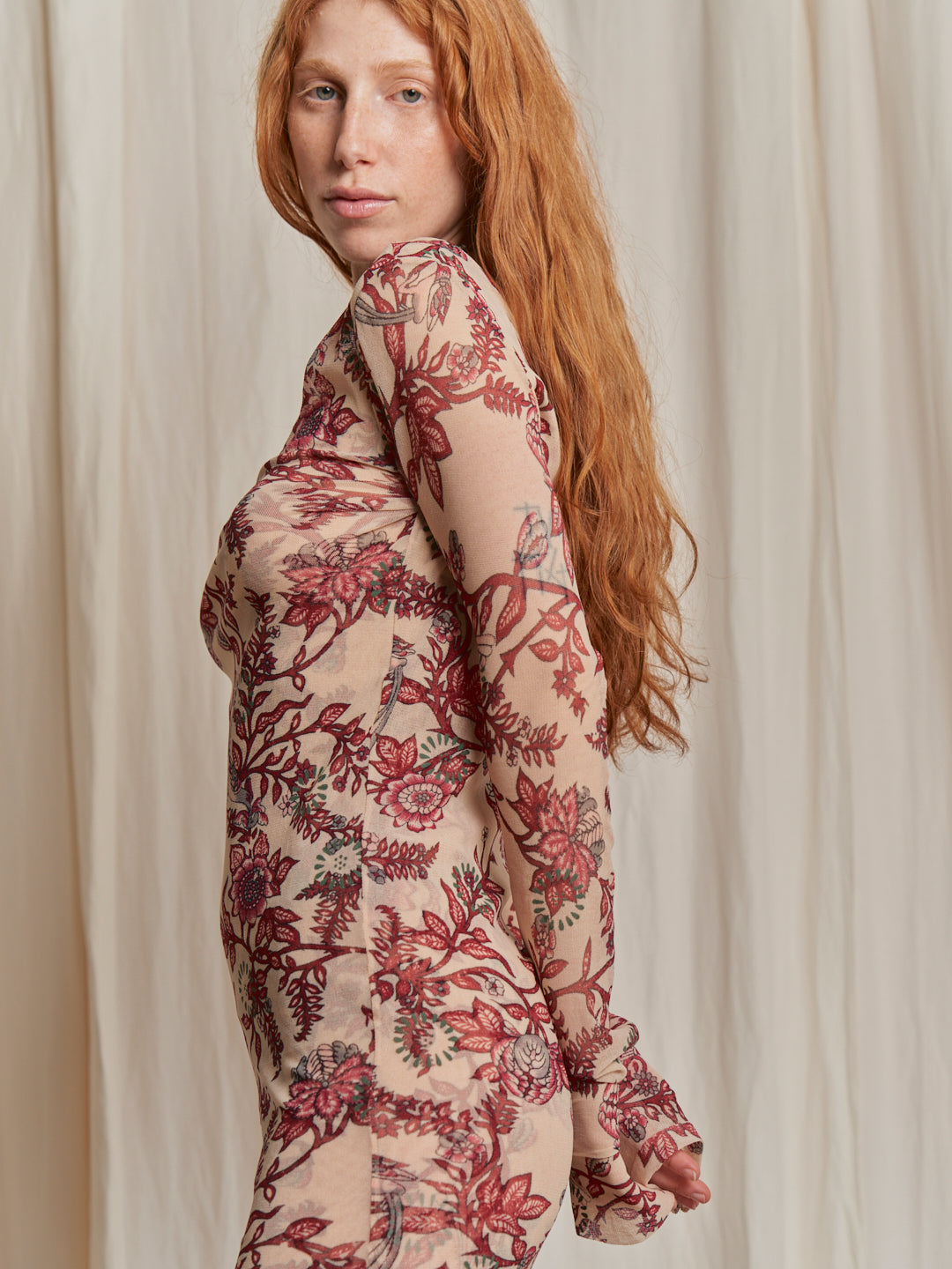 Abito realizzato da Montanaro Vintage con tulle Fuzzi anni 90 doppiato