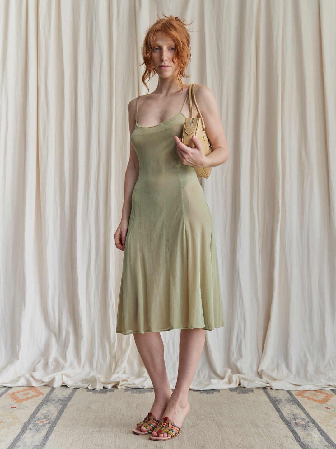 Abito Antonio Berardi sottoveste sheer in tulle doppiato con spalline