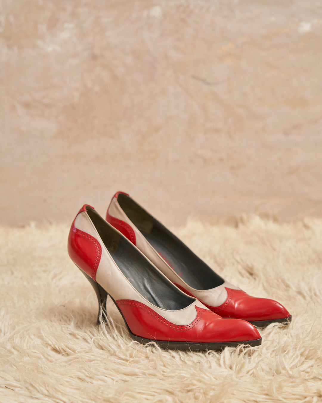 Decolleté MiuMiu punta rossa vintage