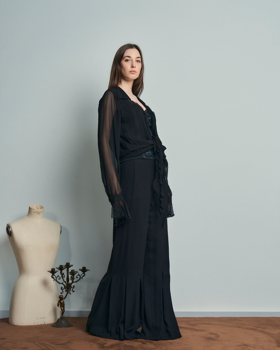 Camicia sartoriale anni 90 in pura seta, mai indossata