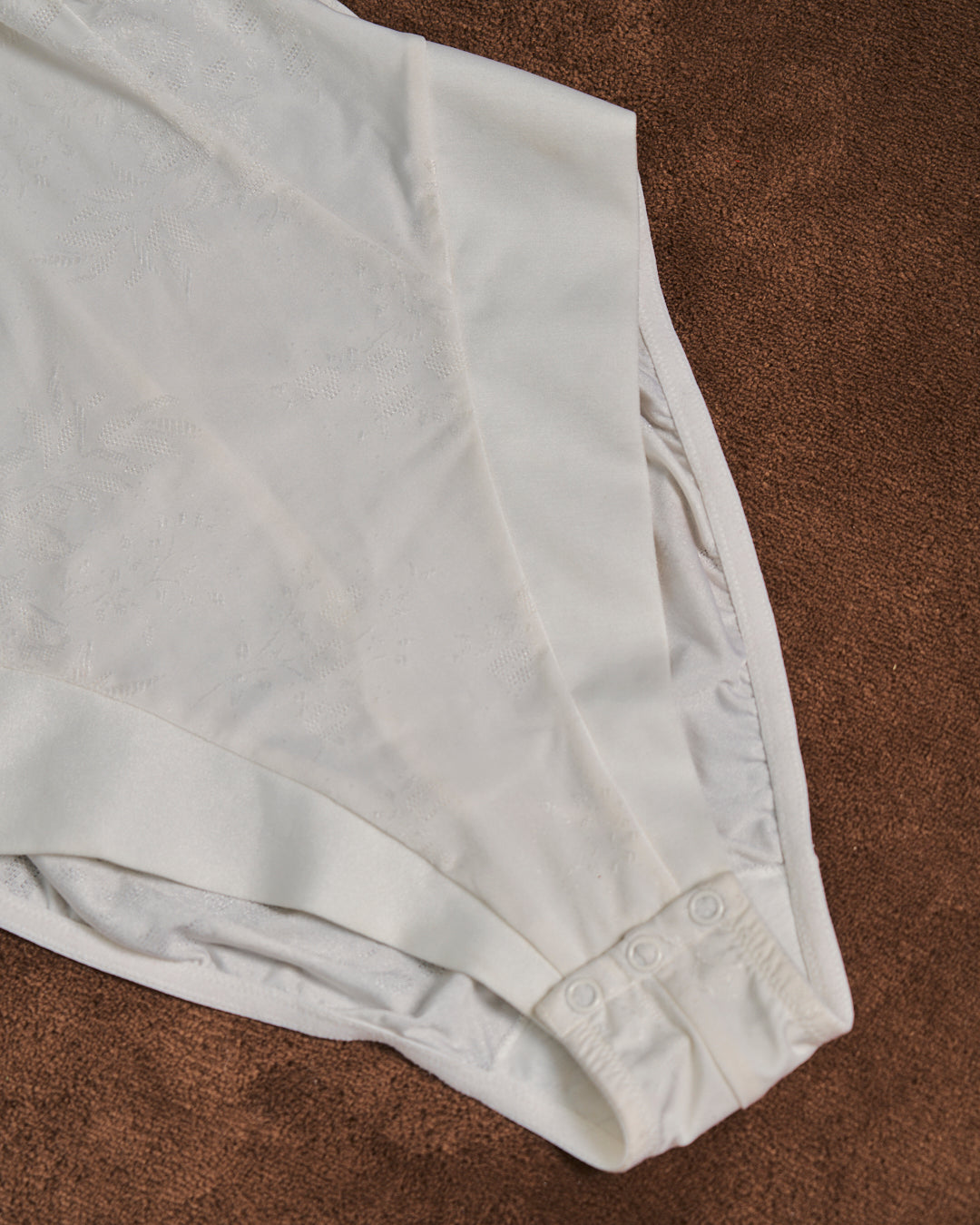 Body La Perla Bianco in jersey lucido con coppe