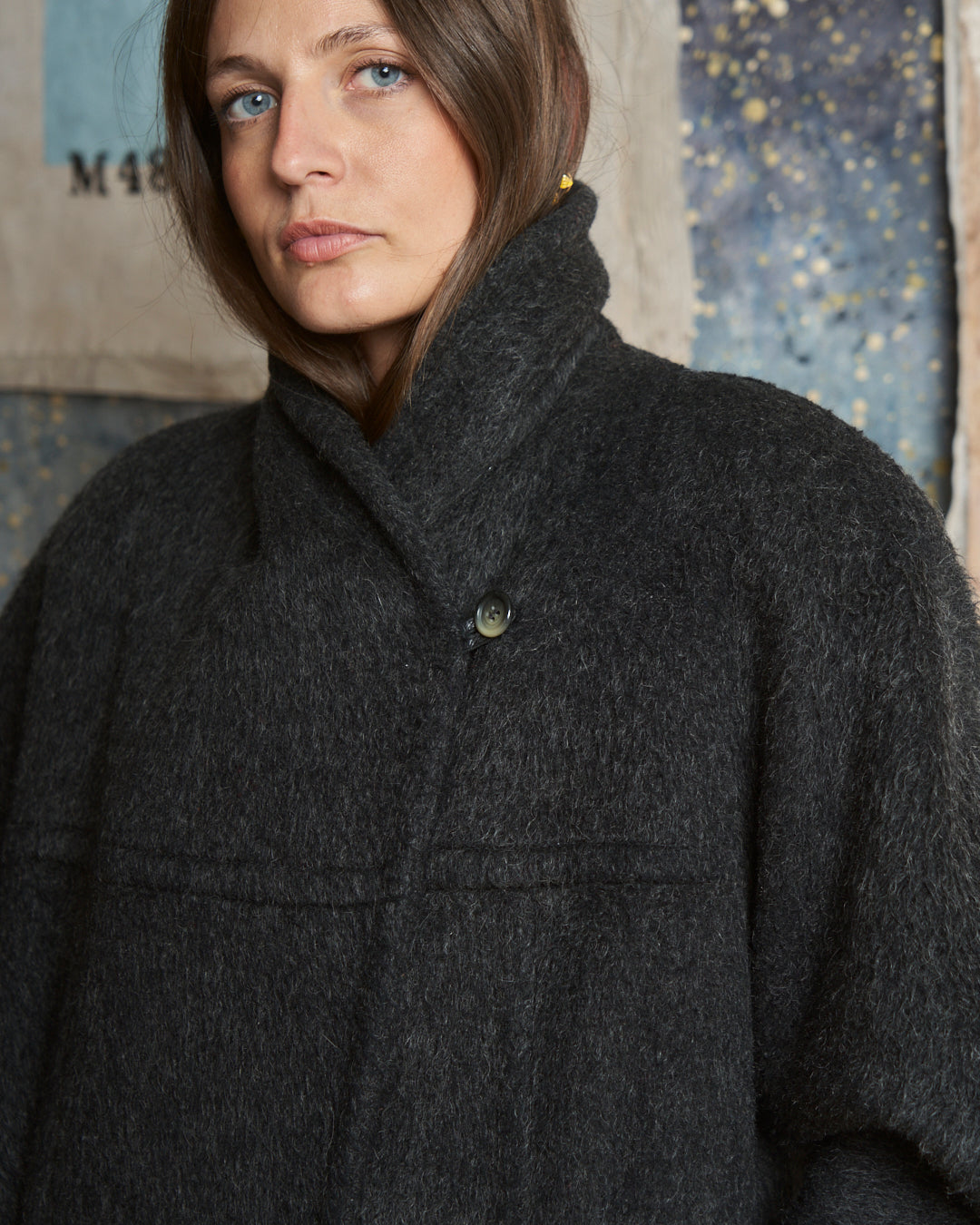 Cappotto Marella corto in lana di LAMA e lana