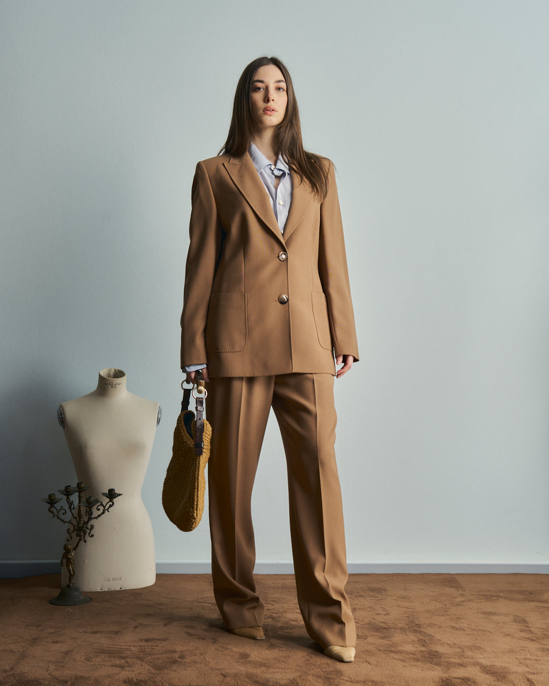 Completo In lana cammello sartoriale anni 80