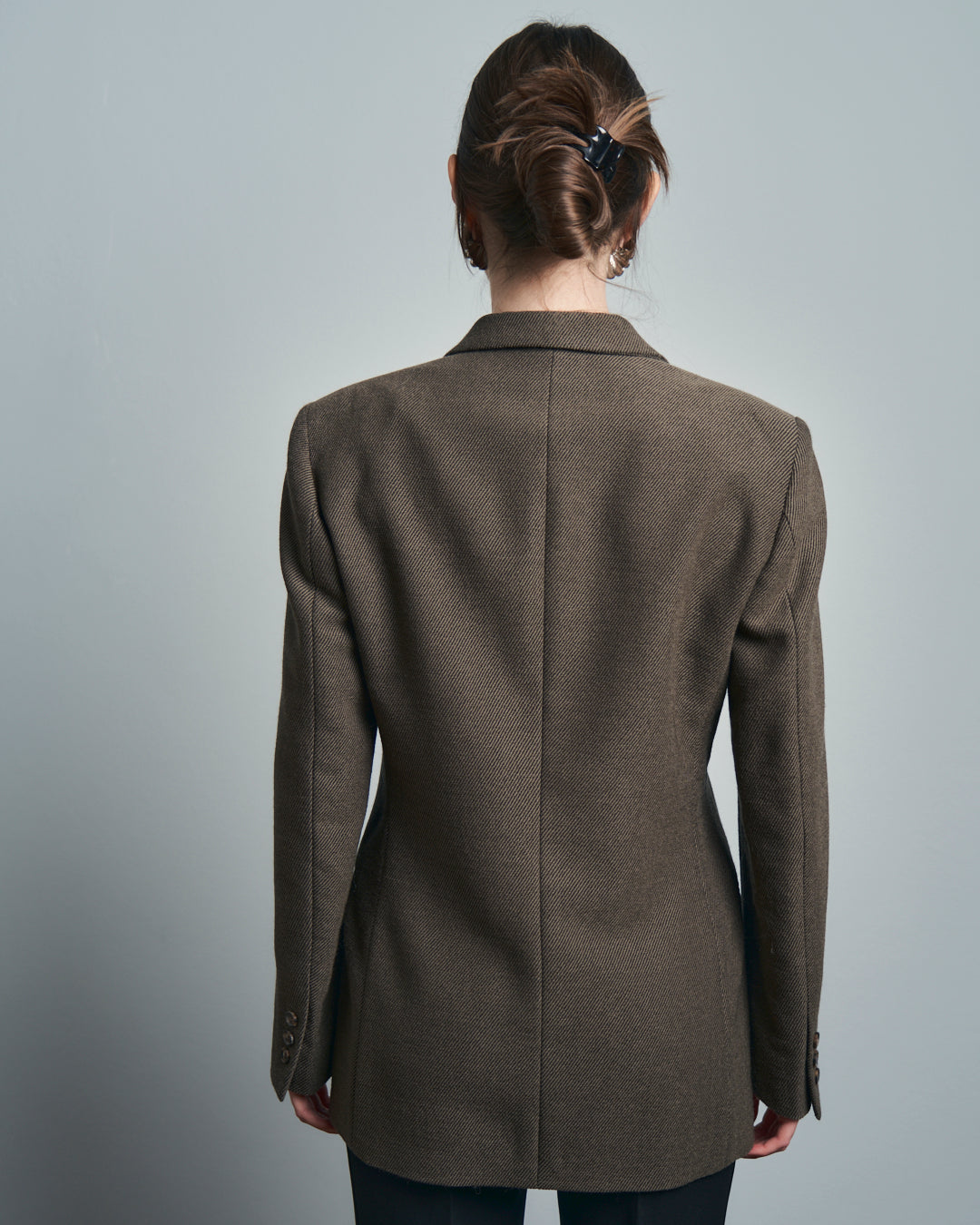 Giacca sartoriale in lana monopetto