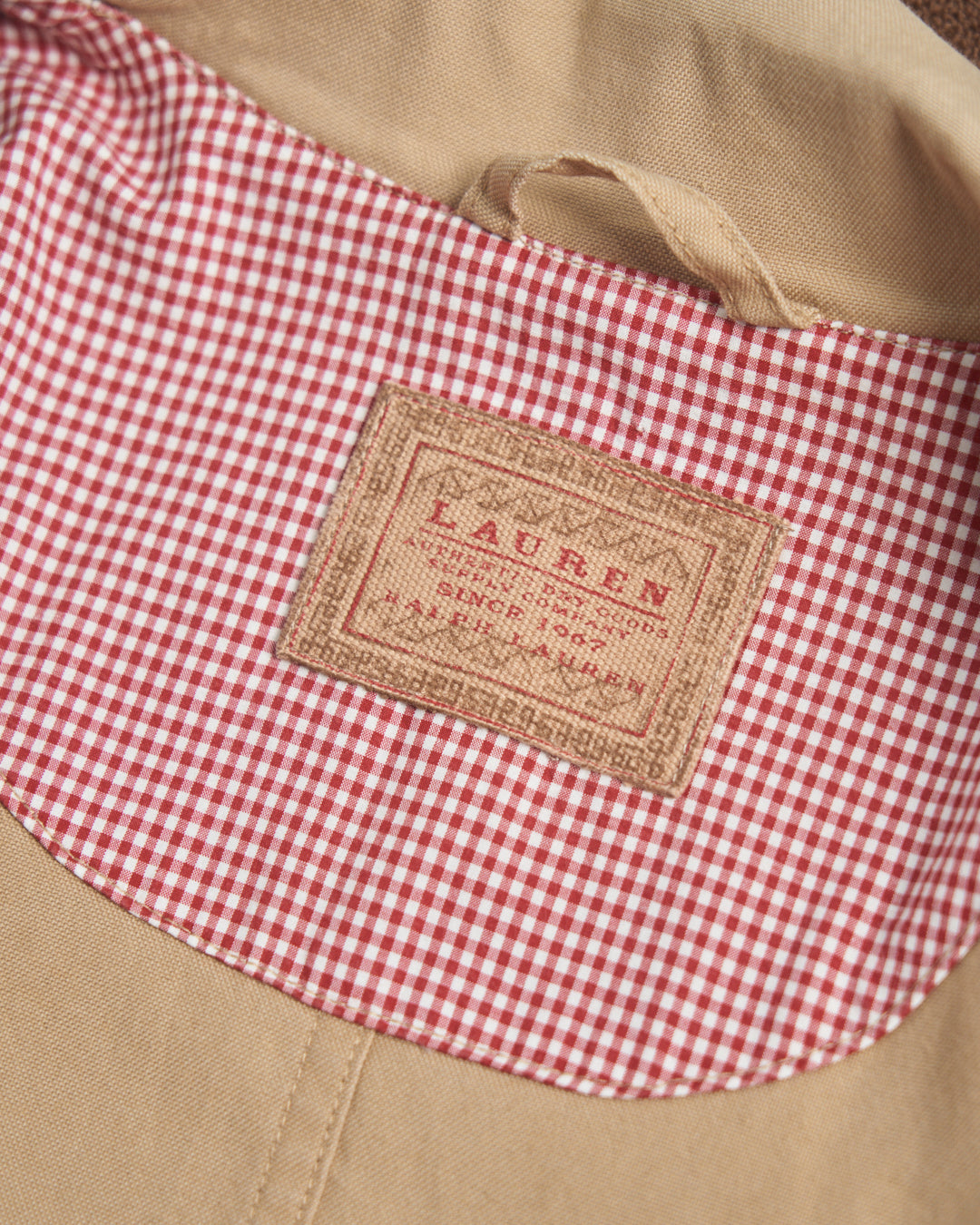 Giacca Ralph Lauren sabbia modello workwear