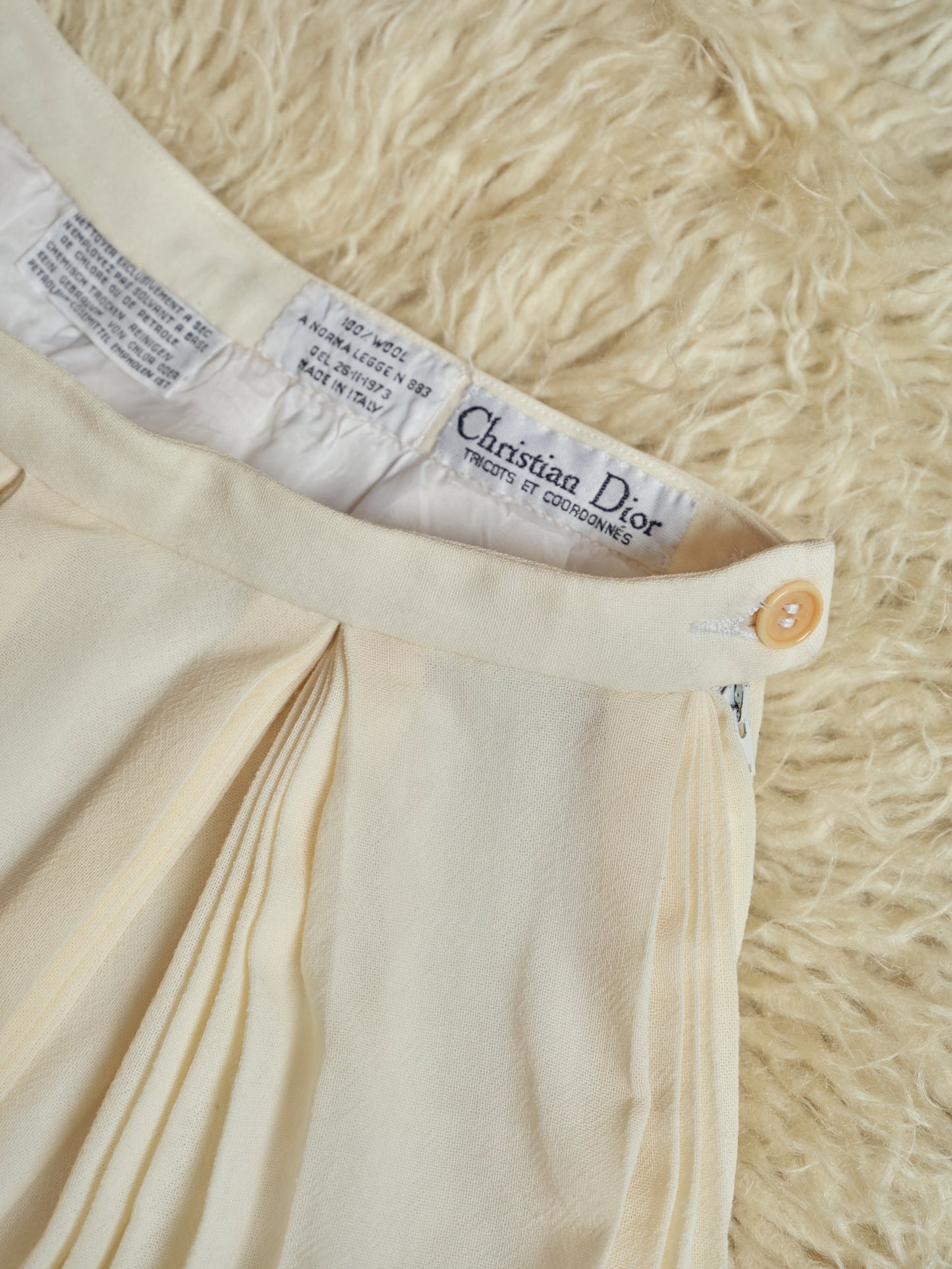 Gonna mille pieghe Dior coordonnées anni 80