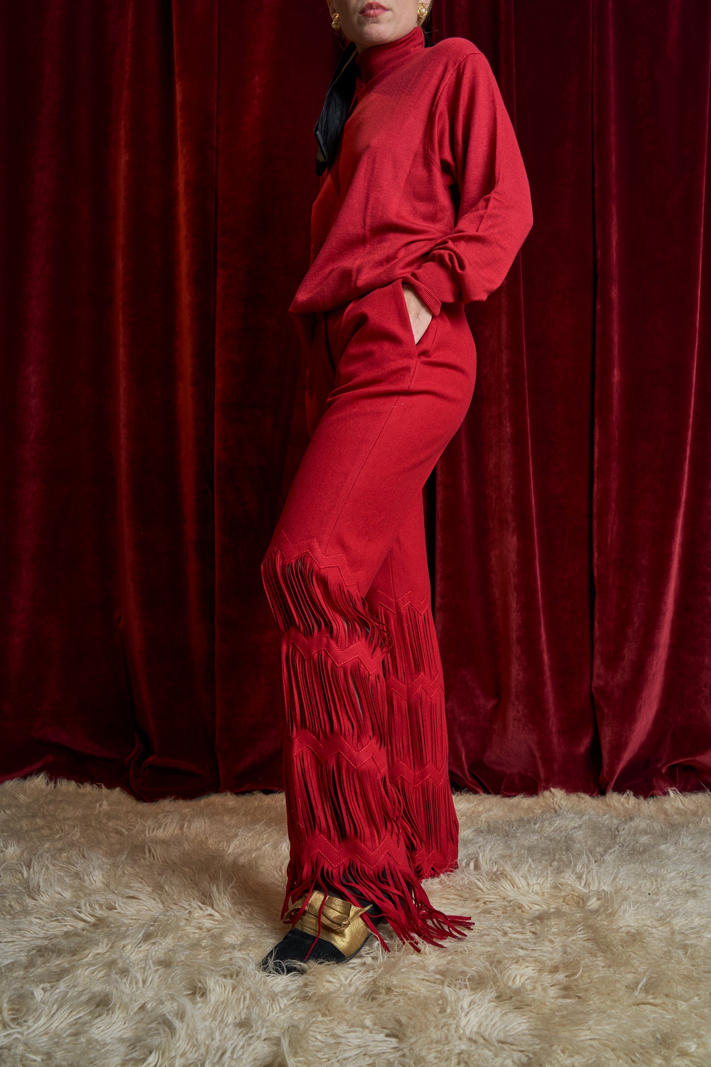 Pantalone frange Antonio Berardi
