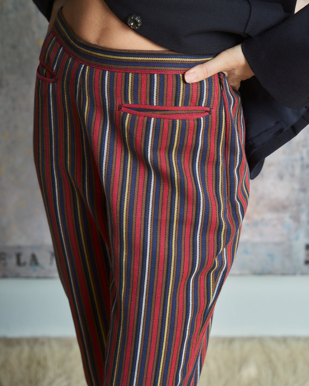 Pantalone a righe vintage