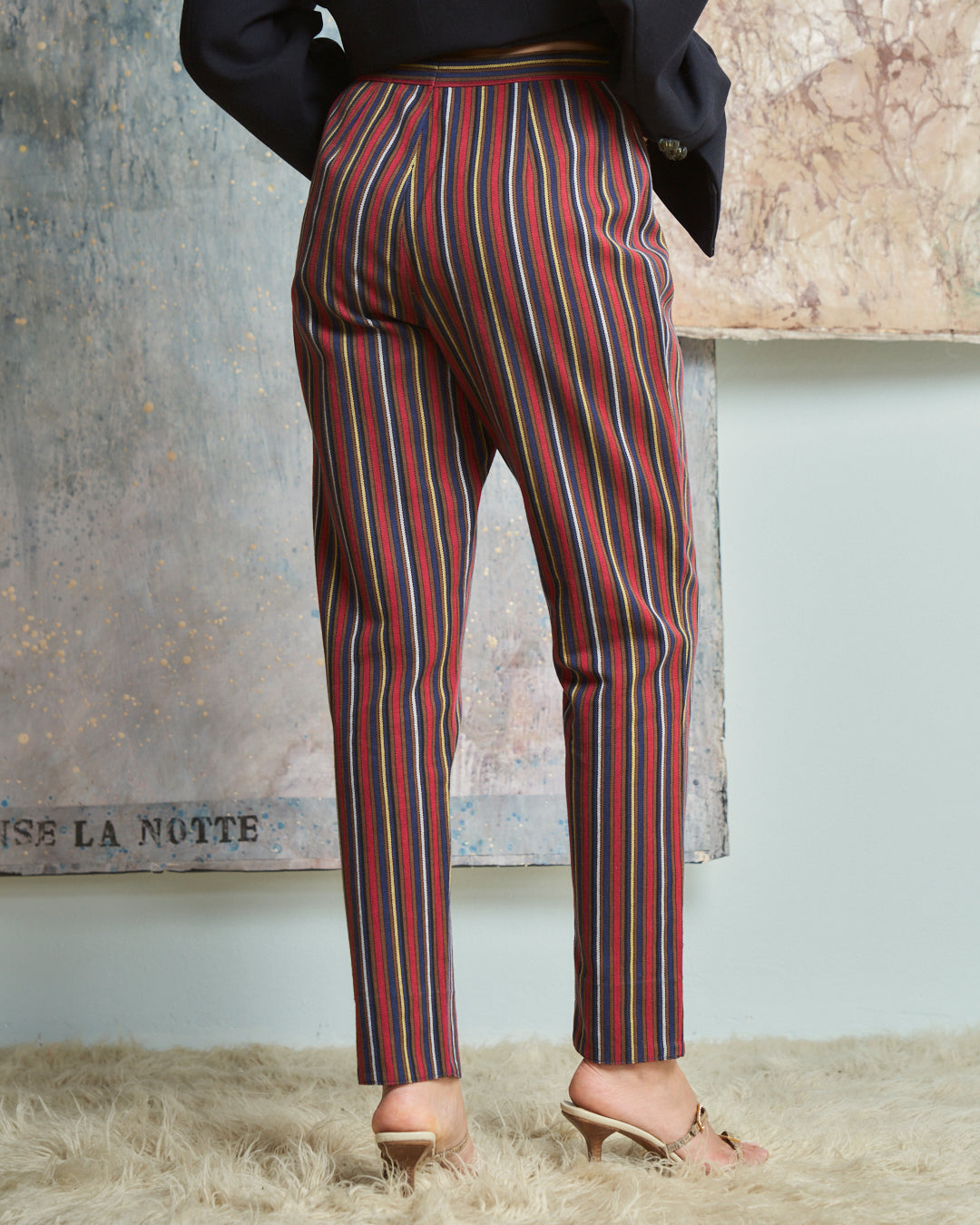 Pantalone a righe vintage