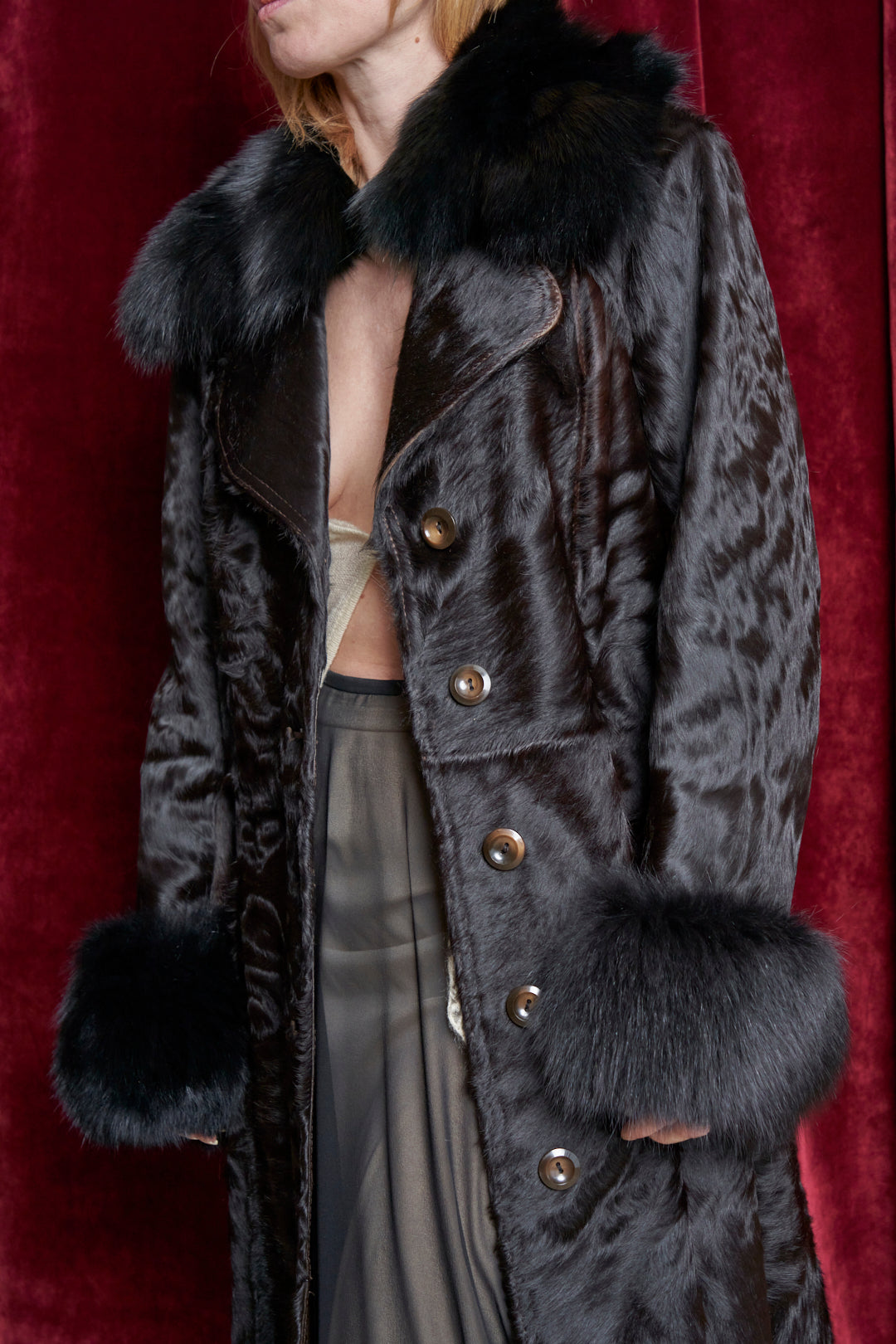 Penny Lane anni 80 made in Italy in cavallino e Pelliccia