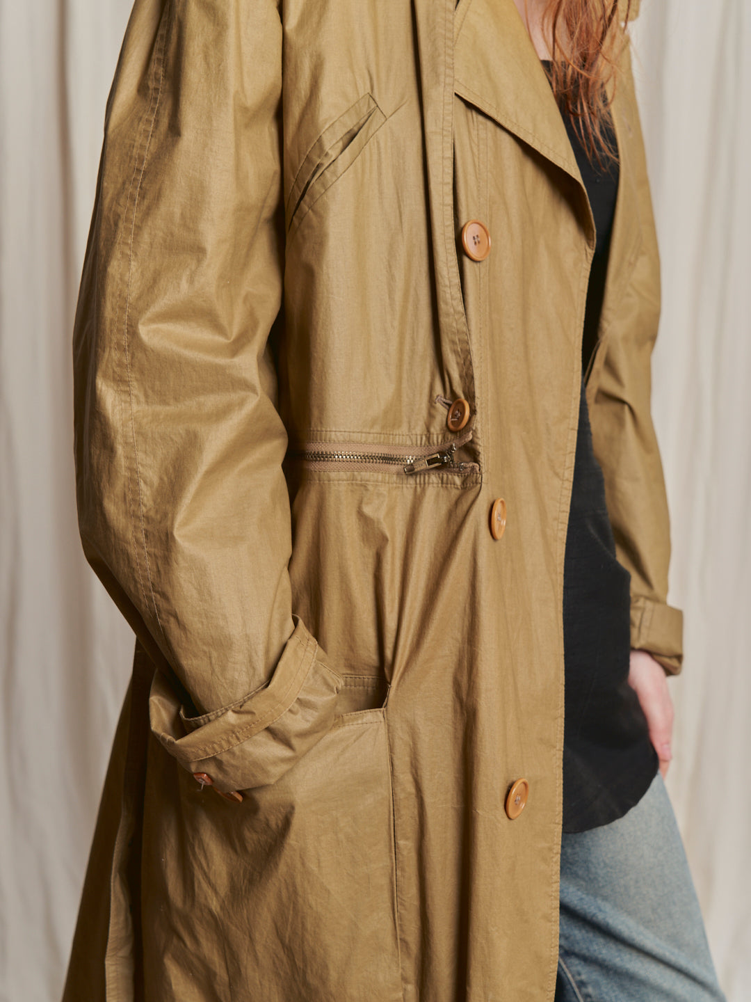 Trench archivio Gianfranco Ferre maschile anni 80 cinzato