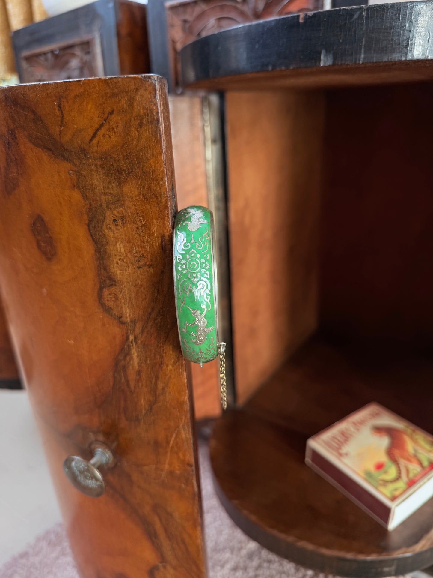 Bracciale Bangle in metallo tailandese vintage