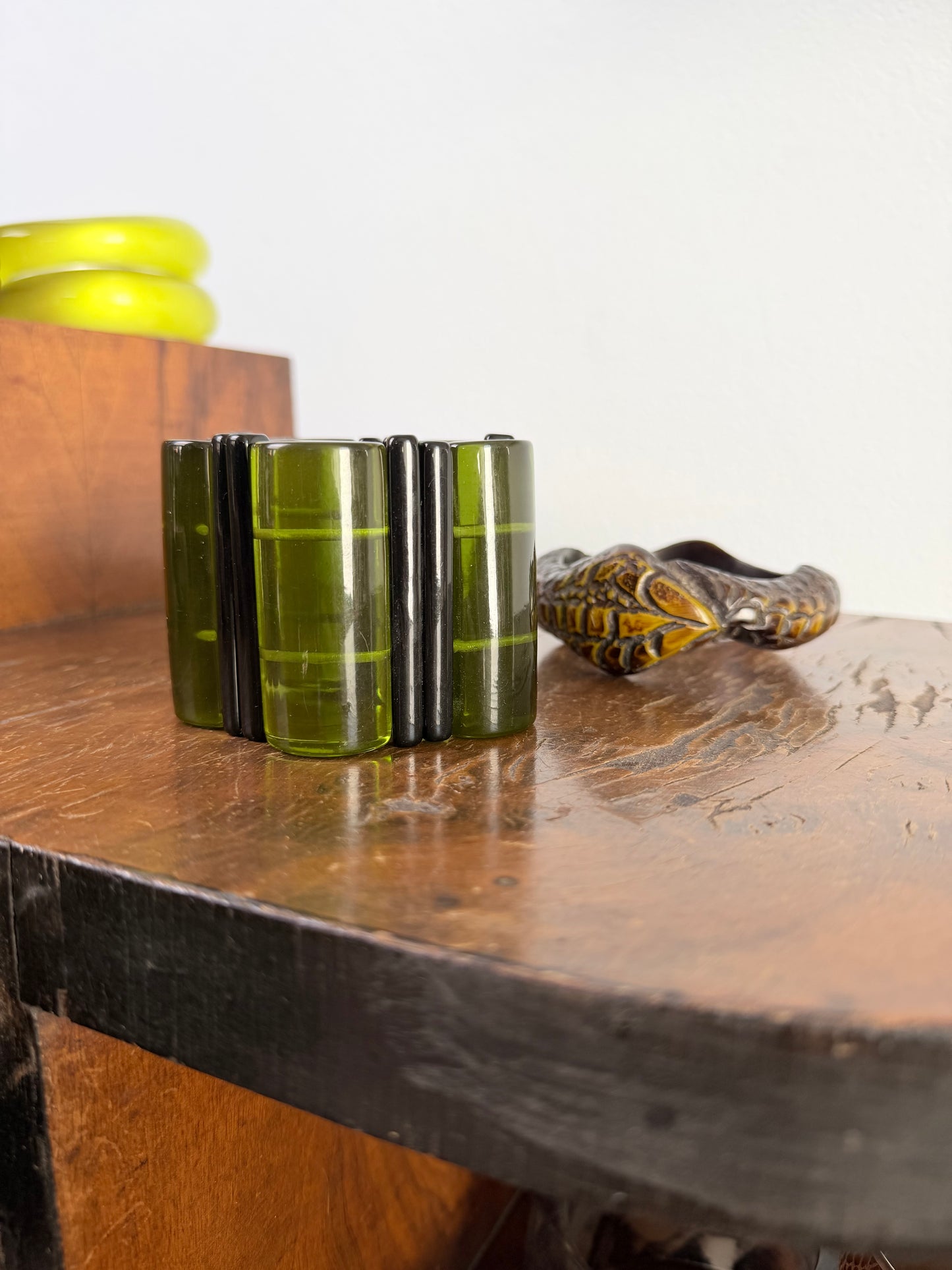 Bracciale Bangle in resina bastoncini anni 80