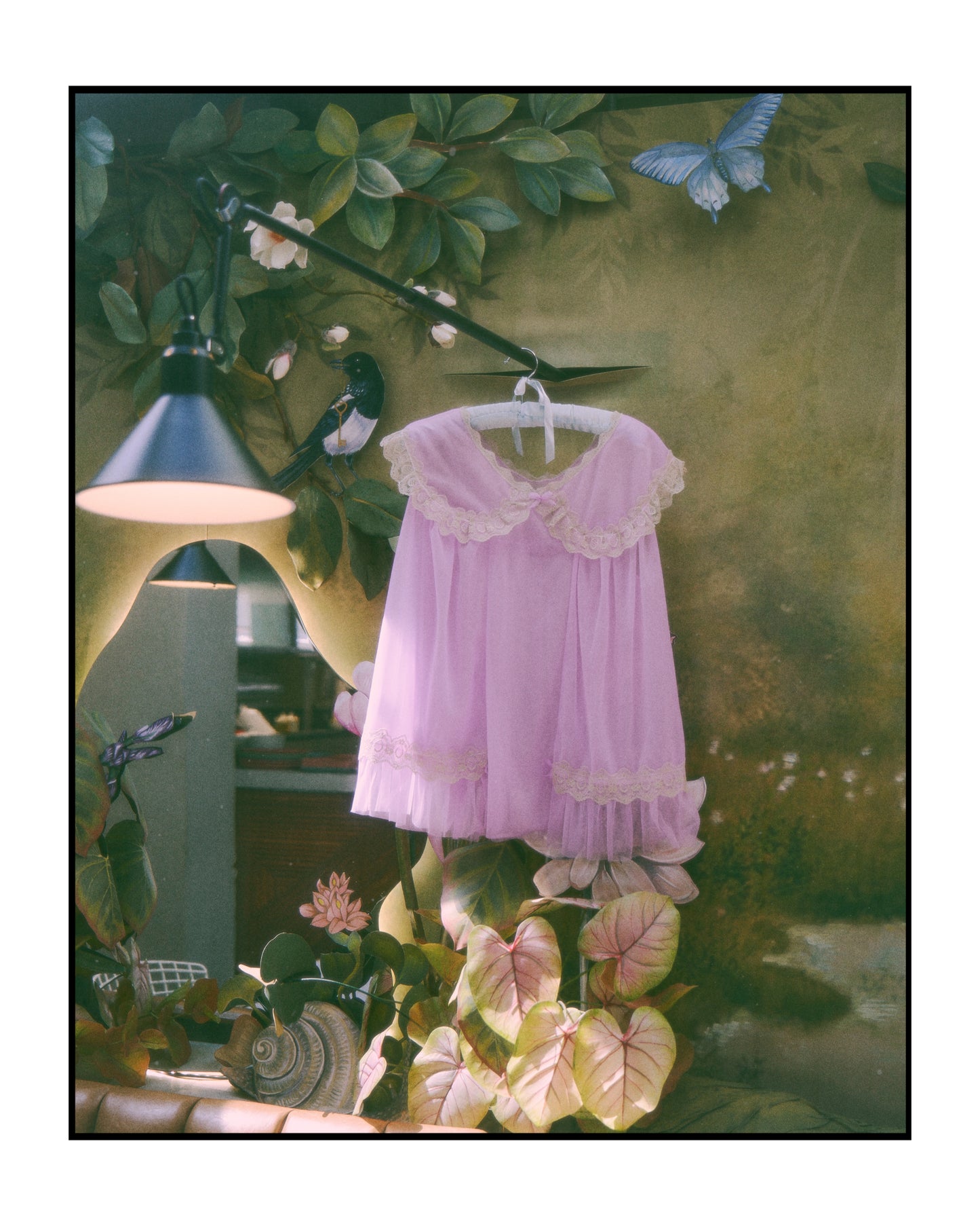 Babydoll anni 60 in rayon lilla