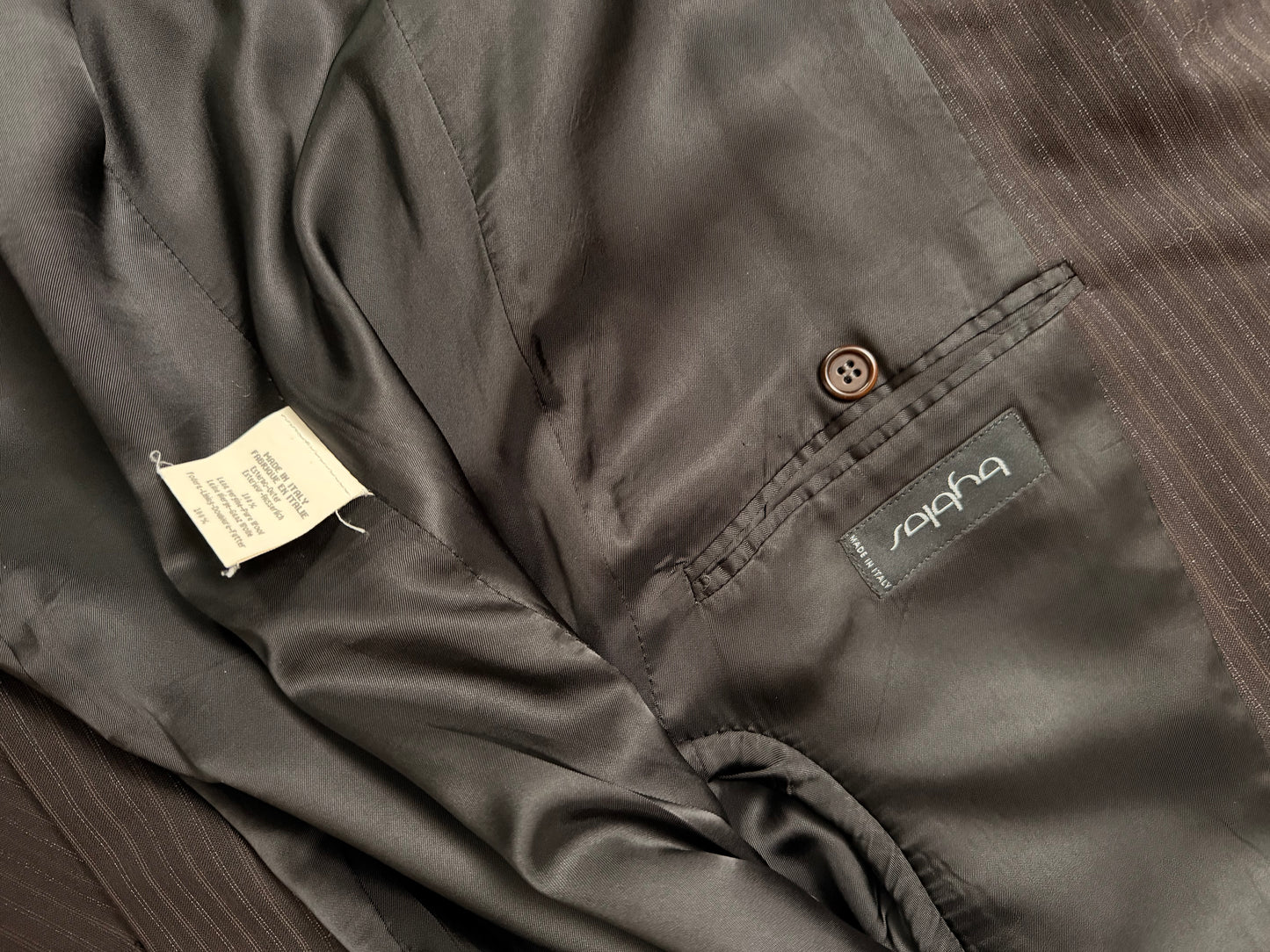 Completo Byblos maschile gessato testa di moro