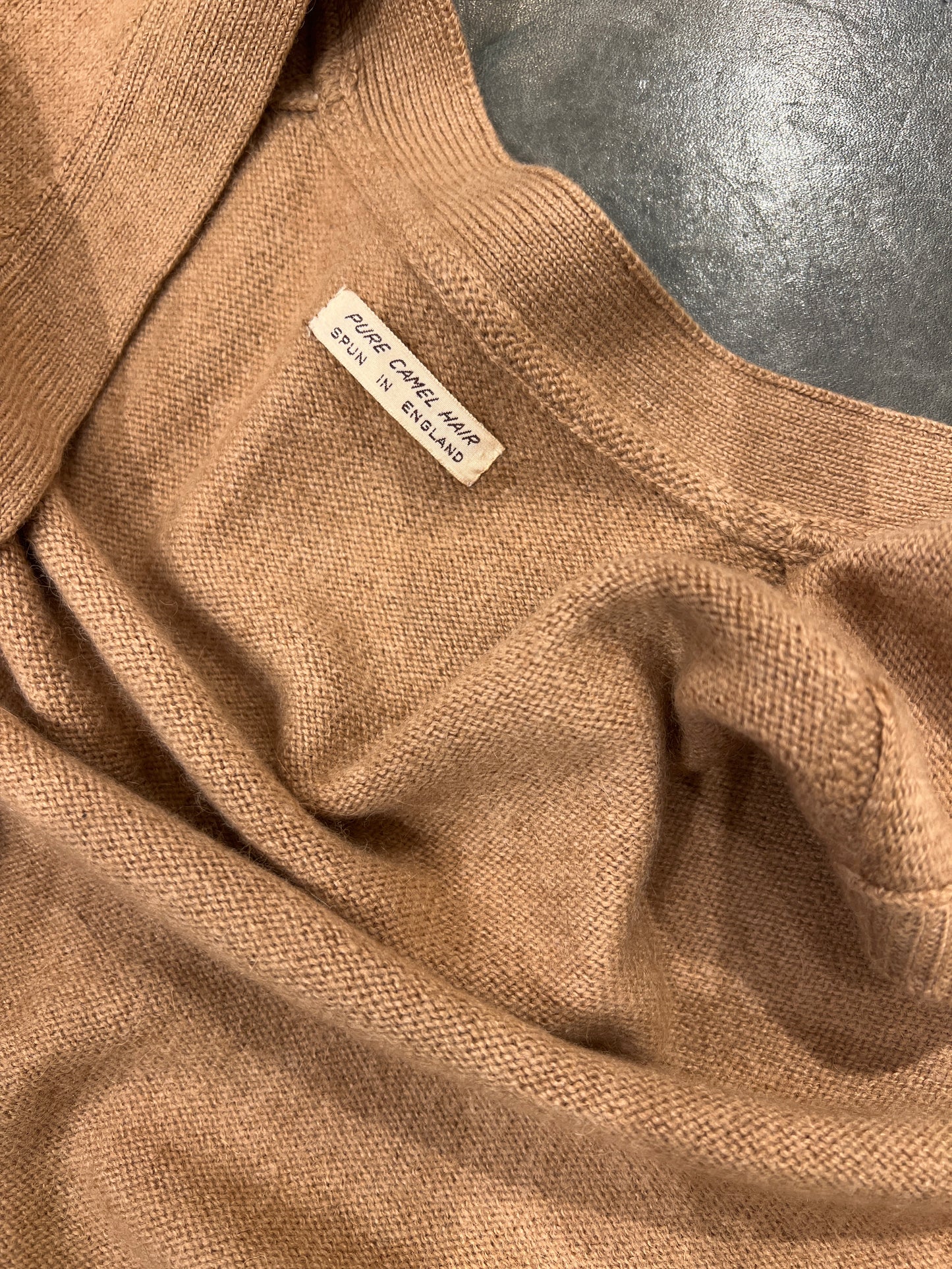 Gilet in lana di cammello vintage