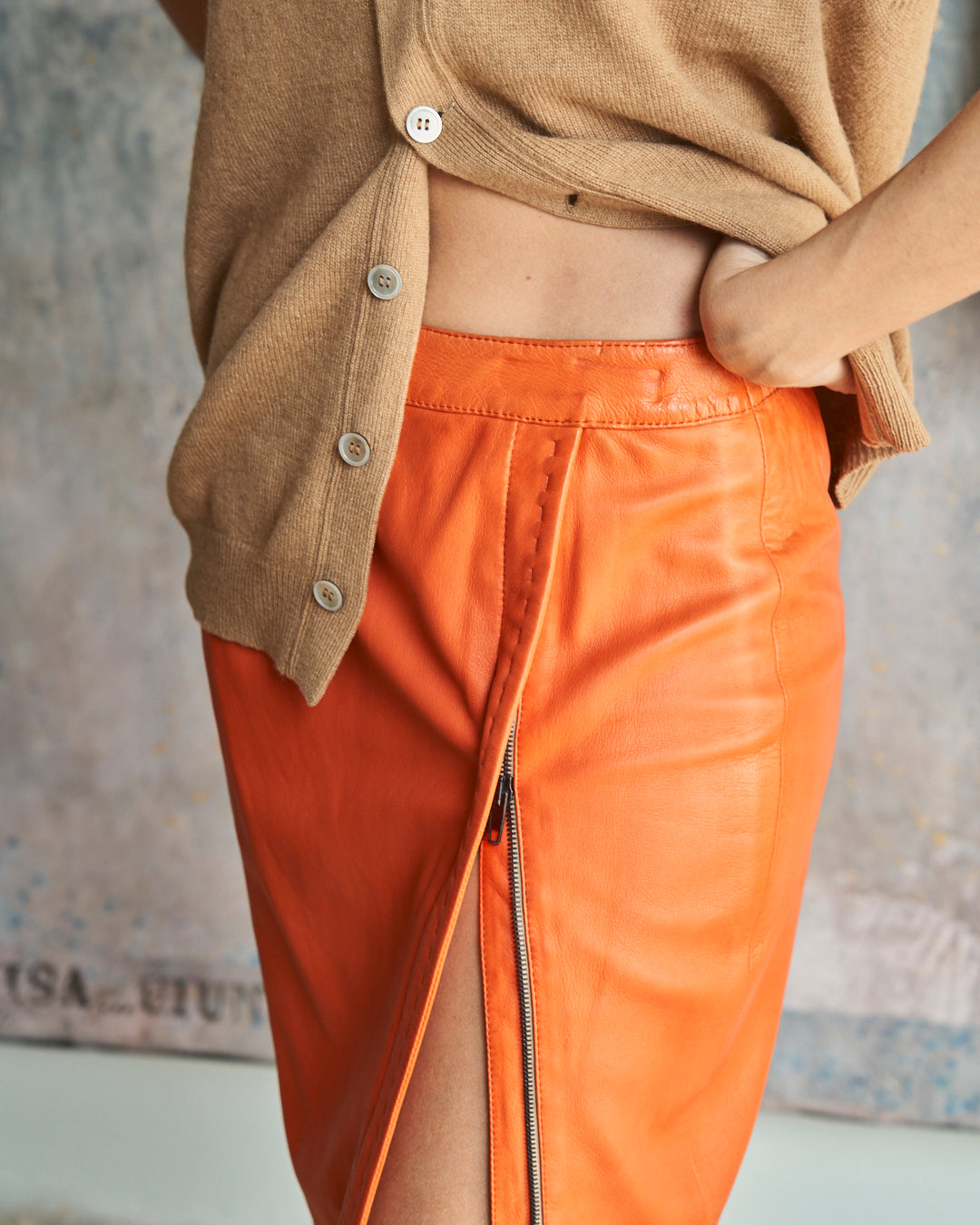 Gilet in lana di cammello vintage