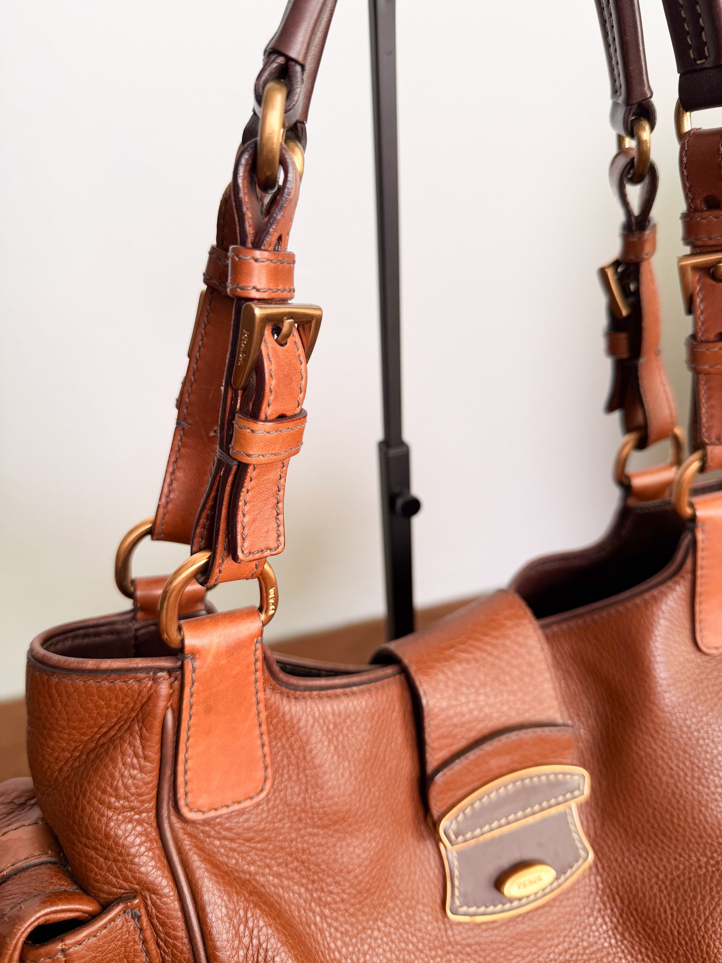 Borsa Prada anni 2000 in Daino