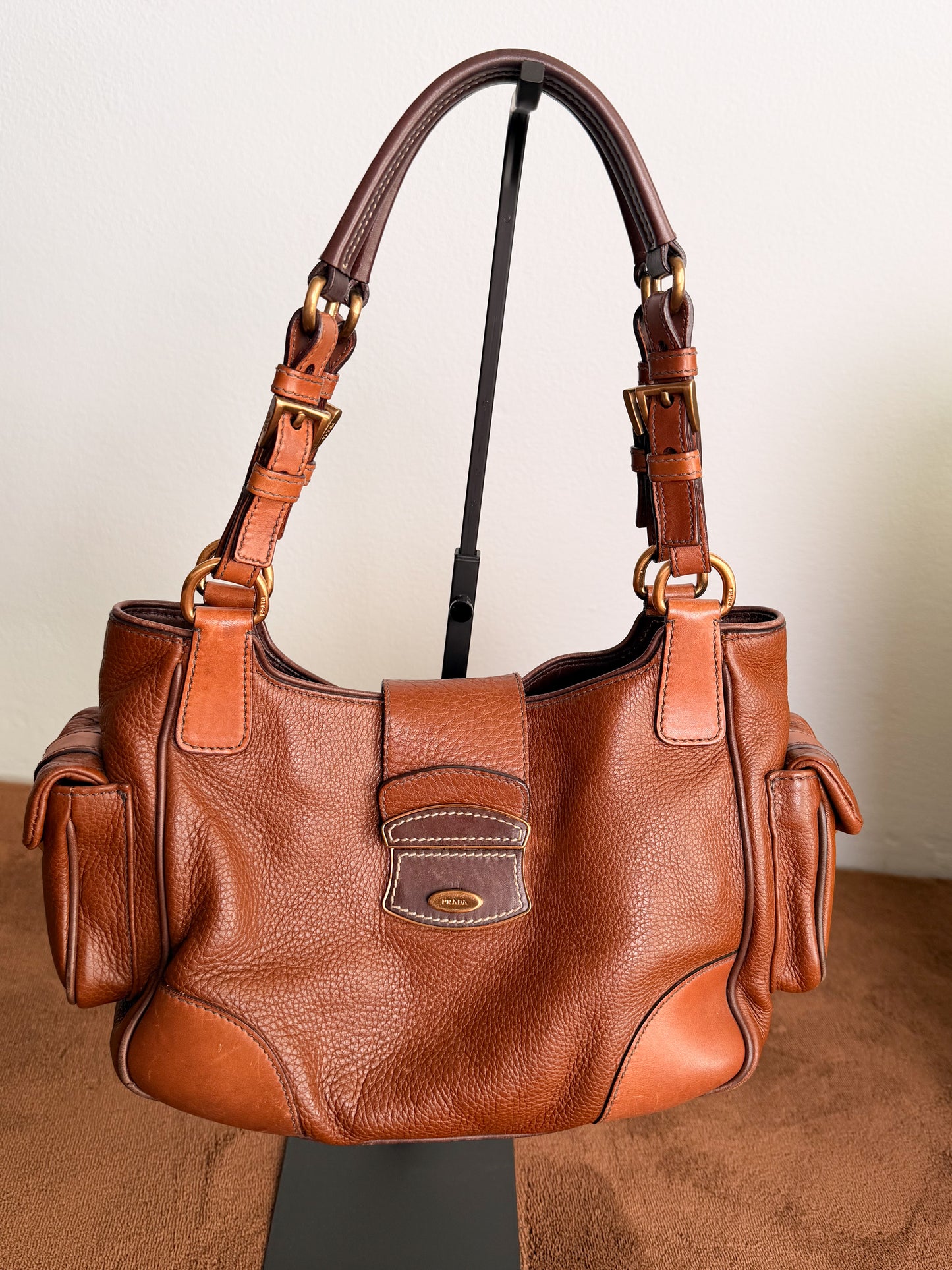 Borsa Prada anni 2000 in Daino