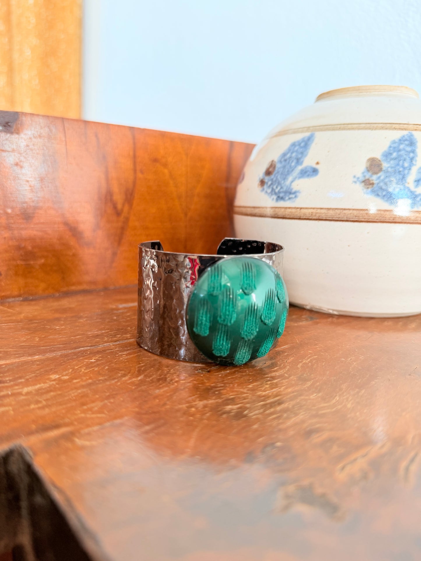 Bracciale Bangle artigianale in metallo