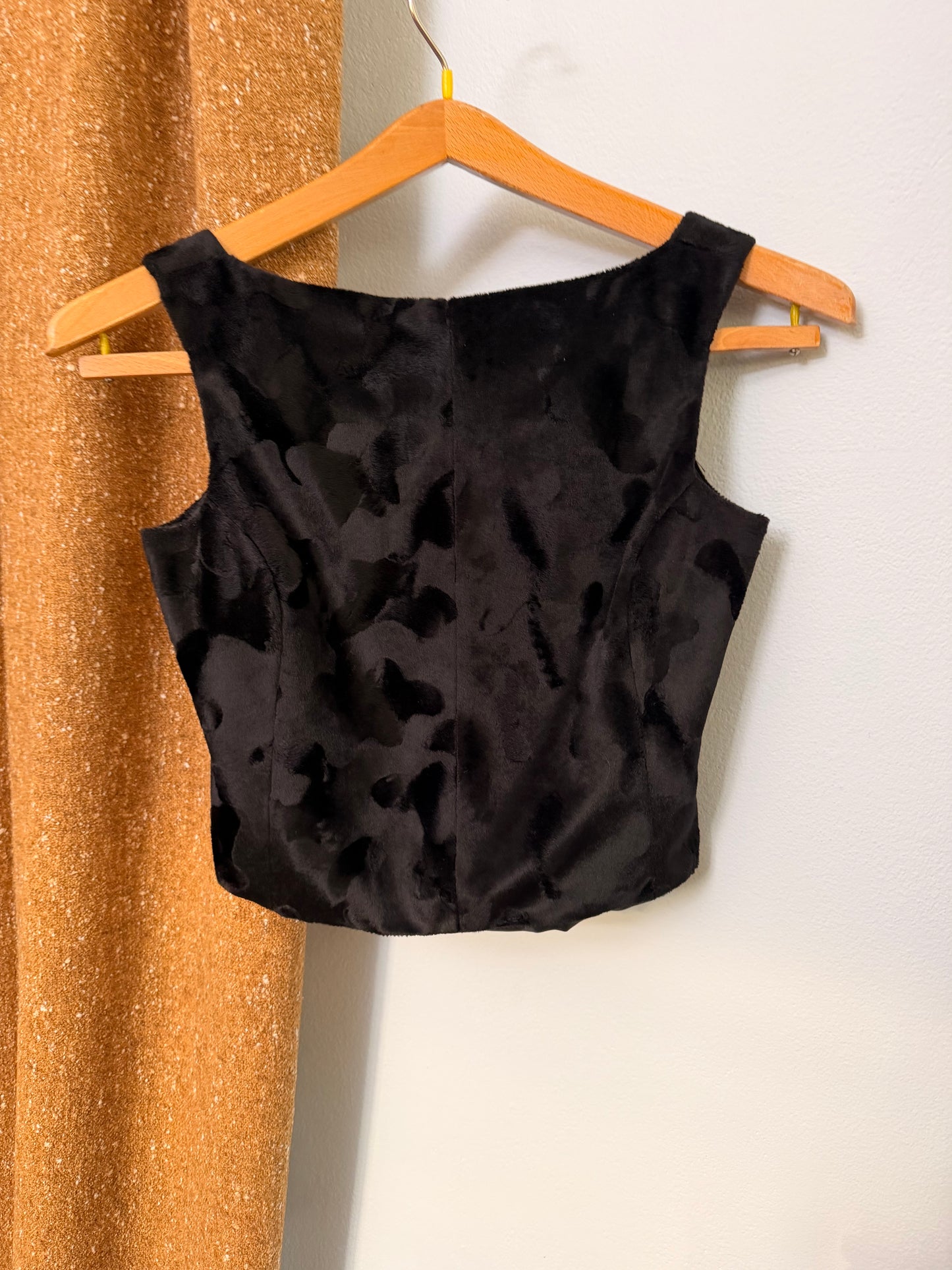 Completo anni 90 in crepe elastica e tessuto effetto cavallino