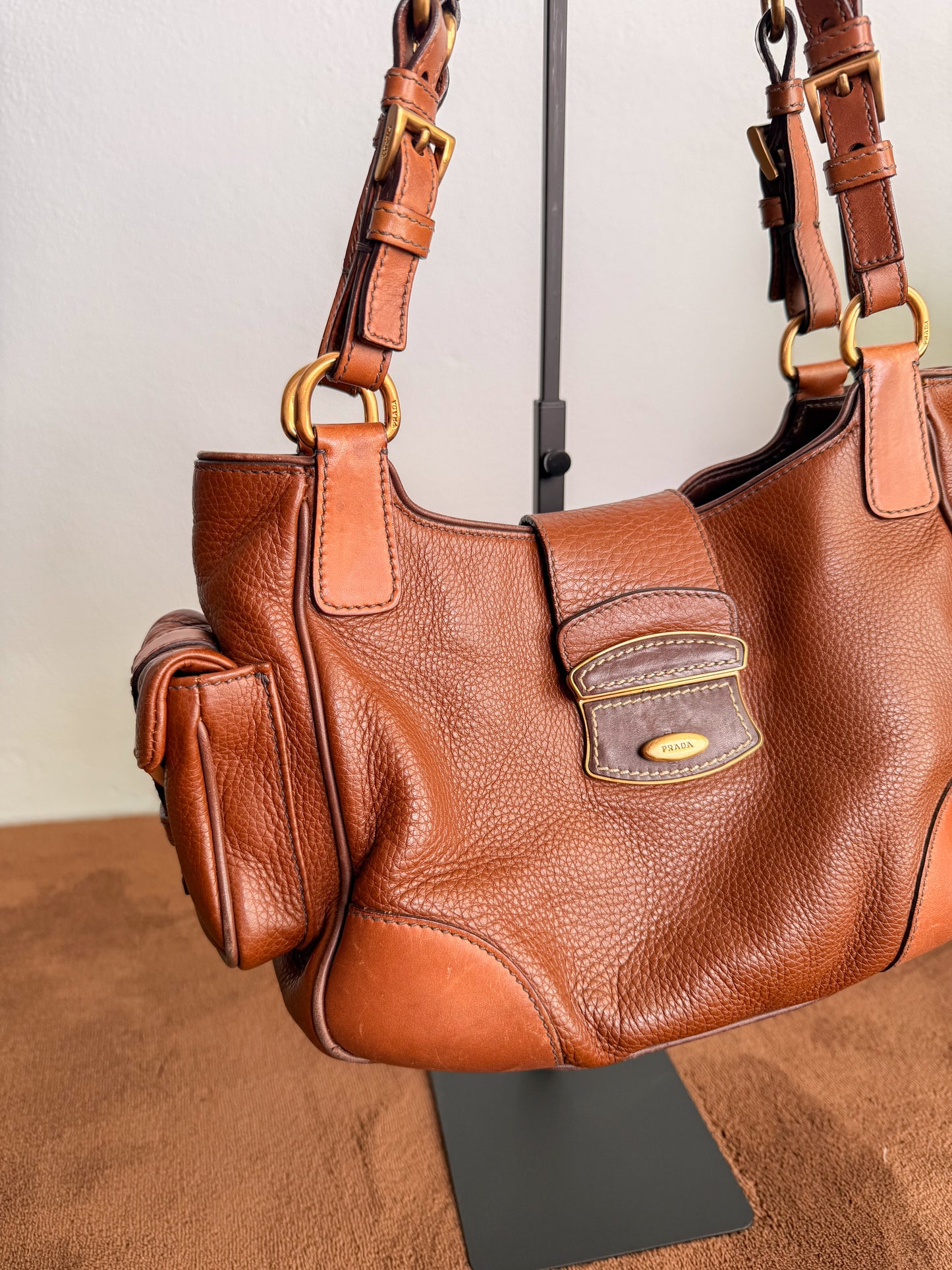 Borsa Prada anni 2000 in Daino