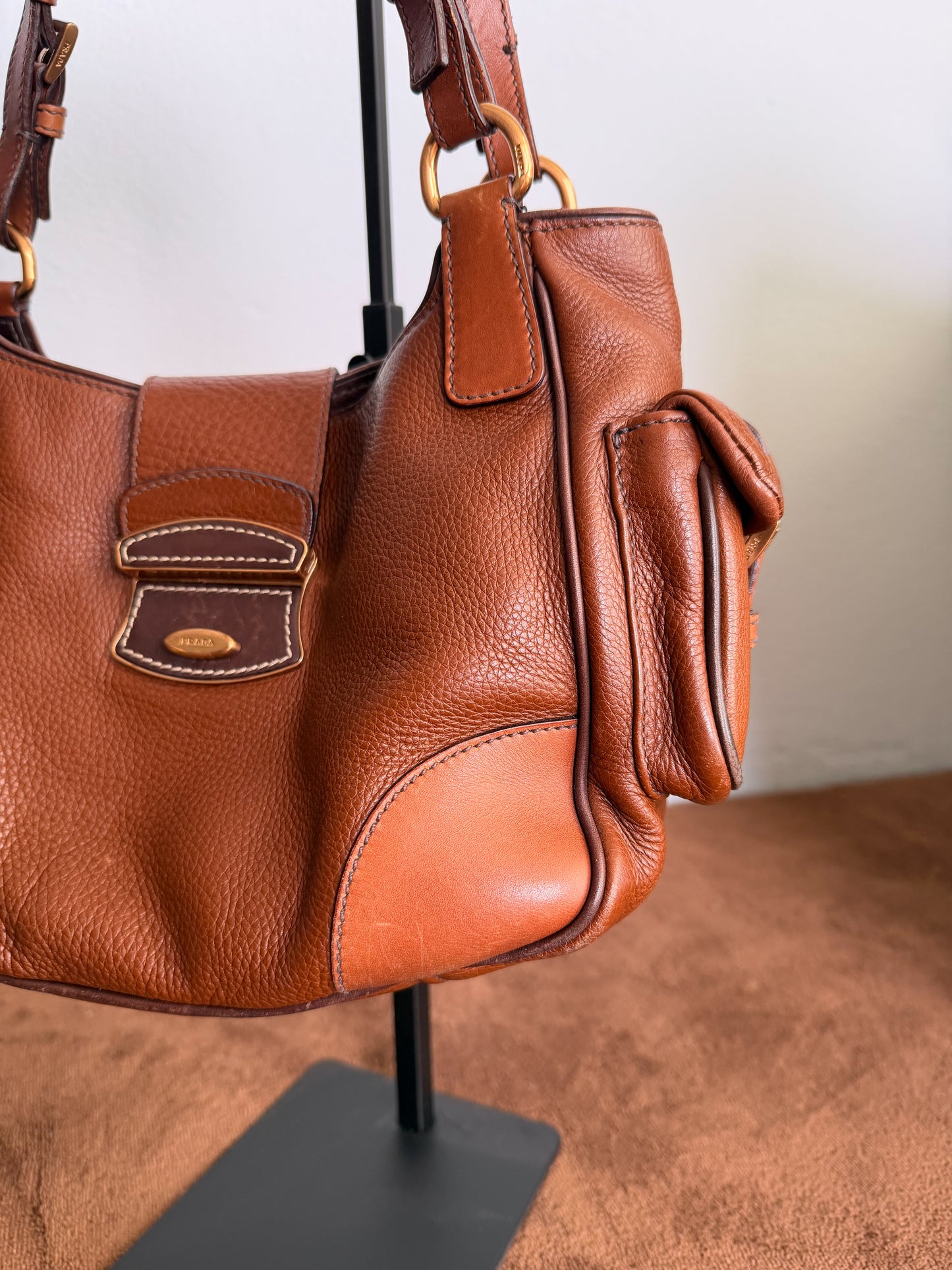 Borsa Prada anni 2000 in Daino