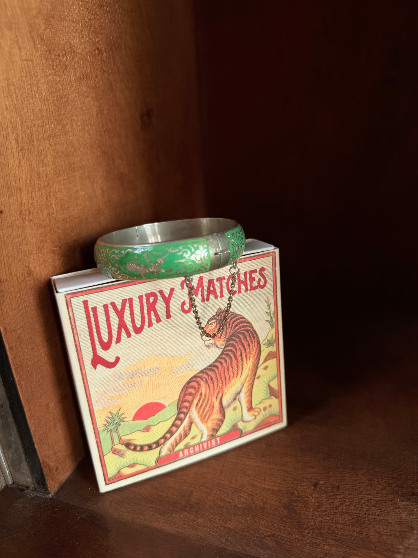 Bracciale Bangle in metallo tailandese vintage