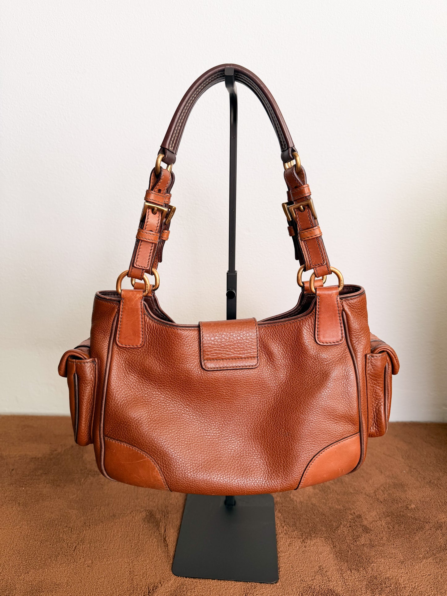 Borsa Prada anni 2000 in Daino