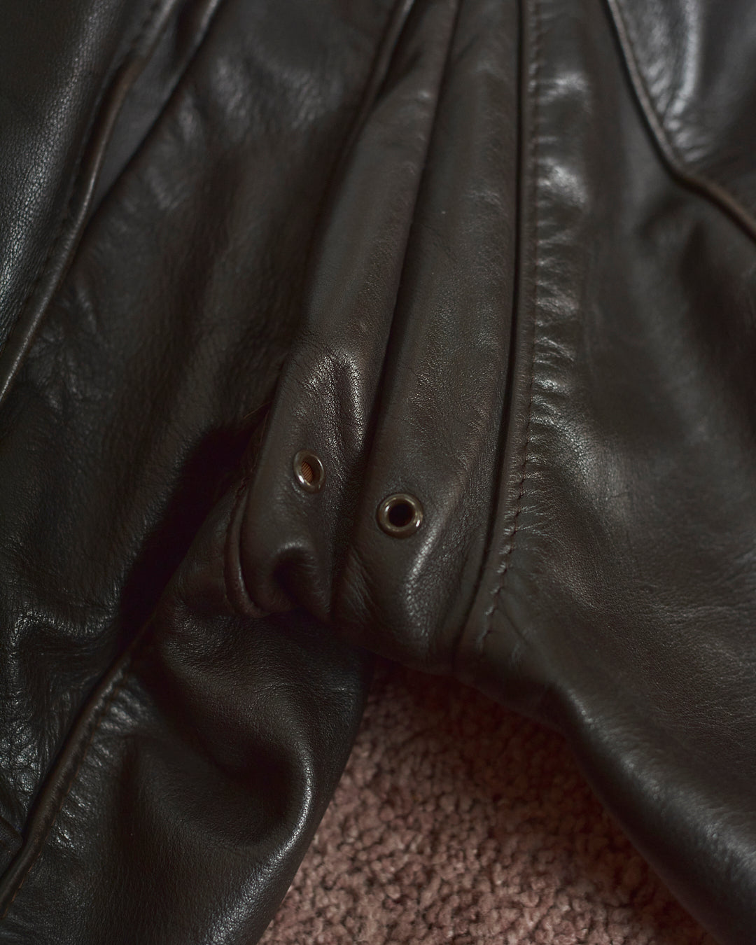 Schott bomber maschile marrone scuro