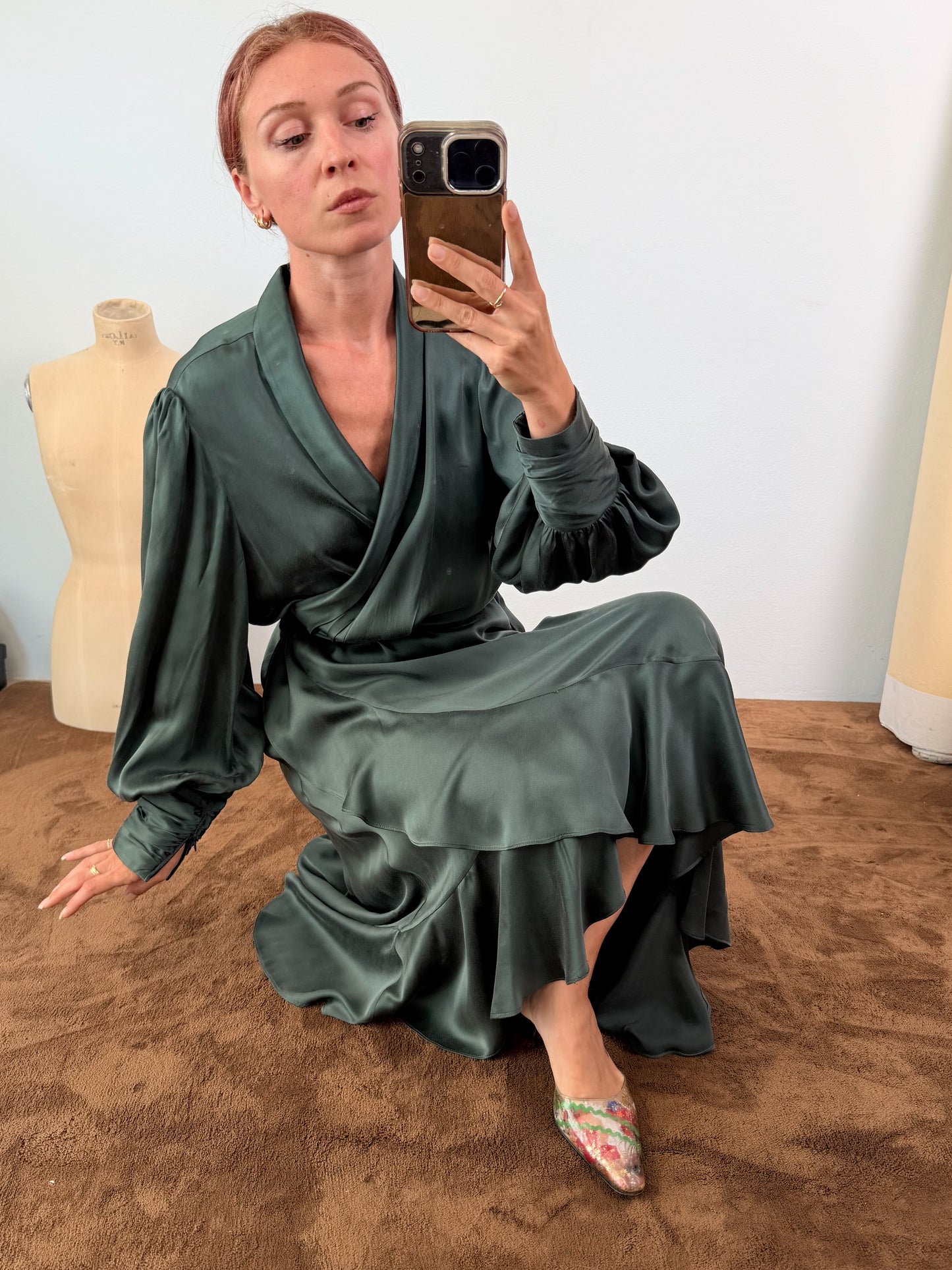Abito Zimmermann silk wrap mini dress