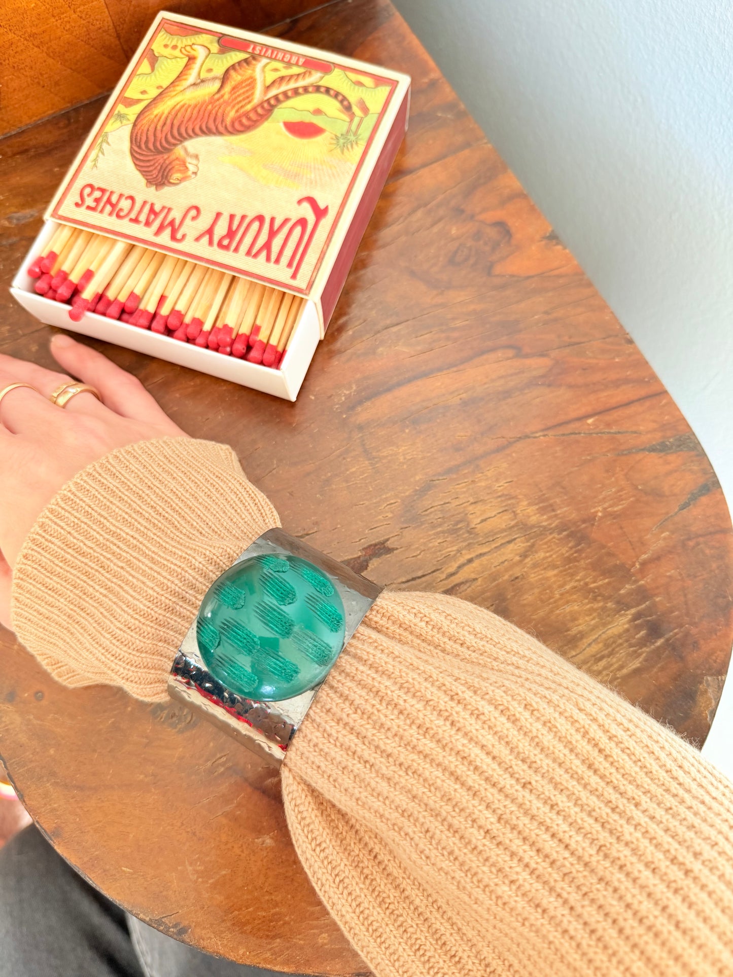 Bracciale Bangle artigianale in metallo