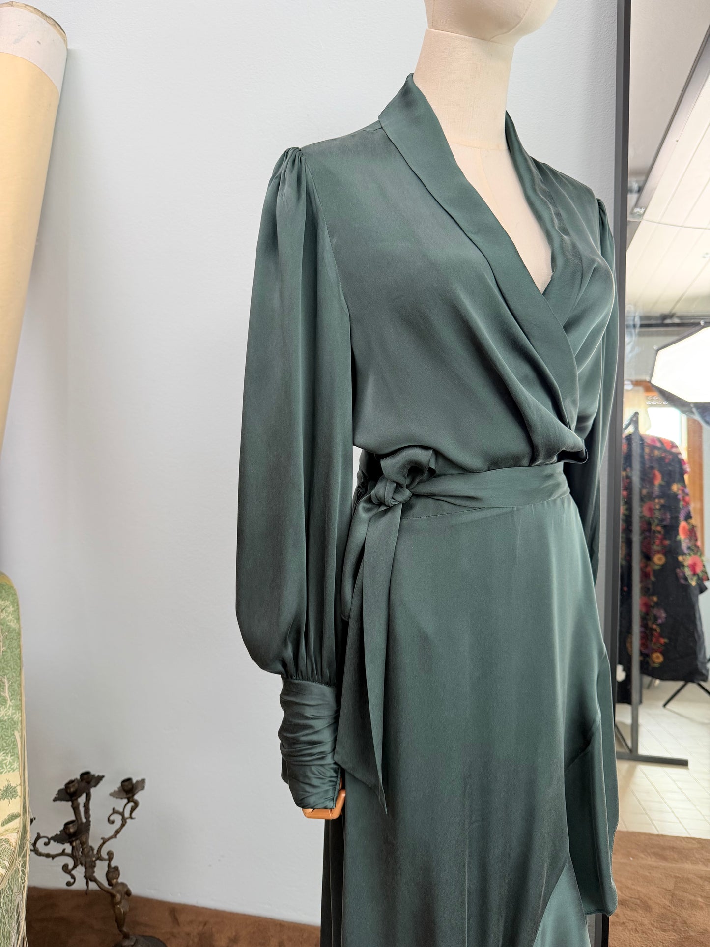 Abito Zimmermann silk wrap mini dress