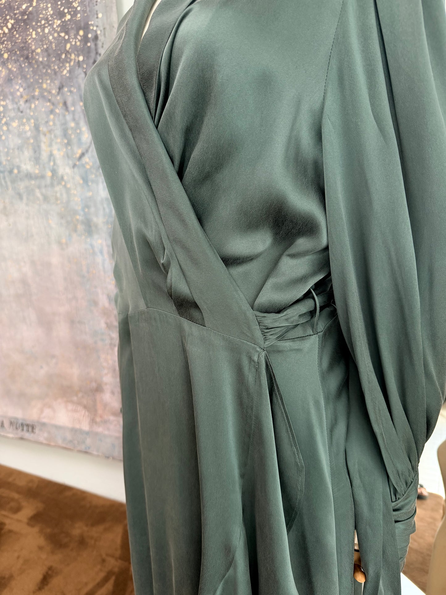 Abito Zimmermann silk wrap mini dress
