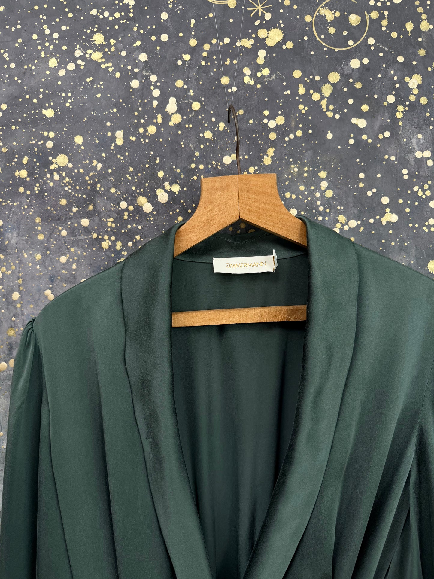 Abito Zimmermann silk wrap mini dress