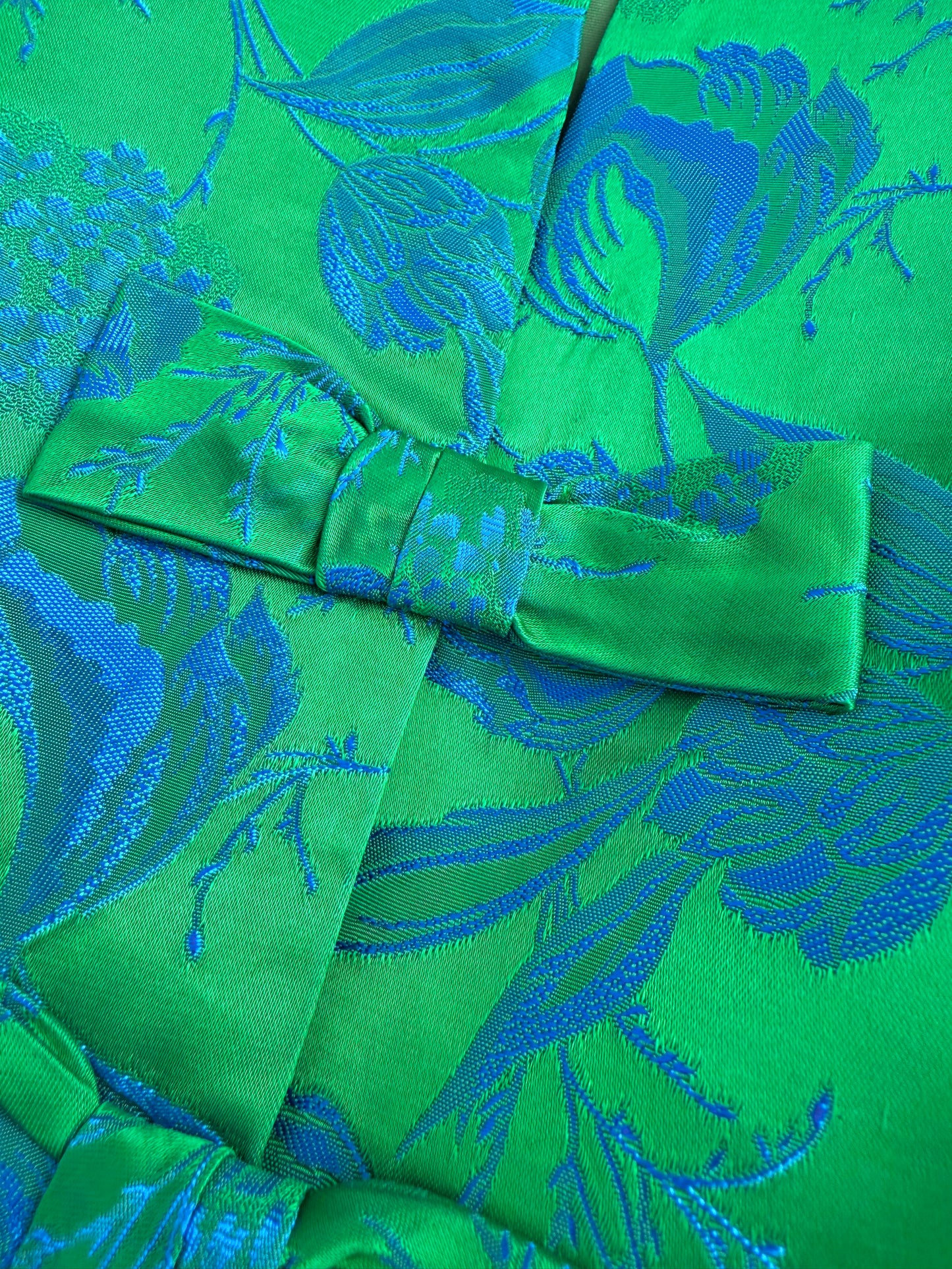 Giacca In tessuto jacquard anni 50 con fiocchetti davanti