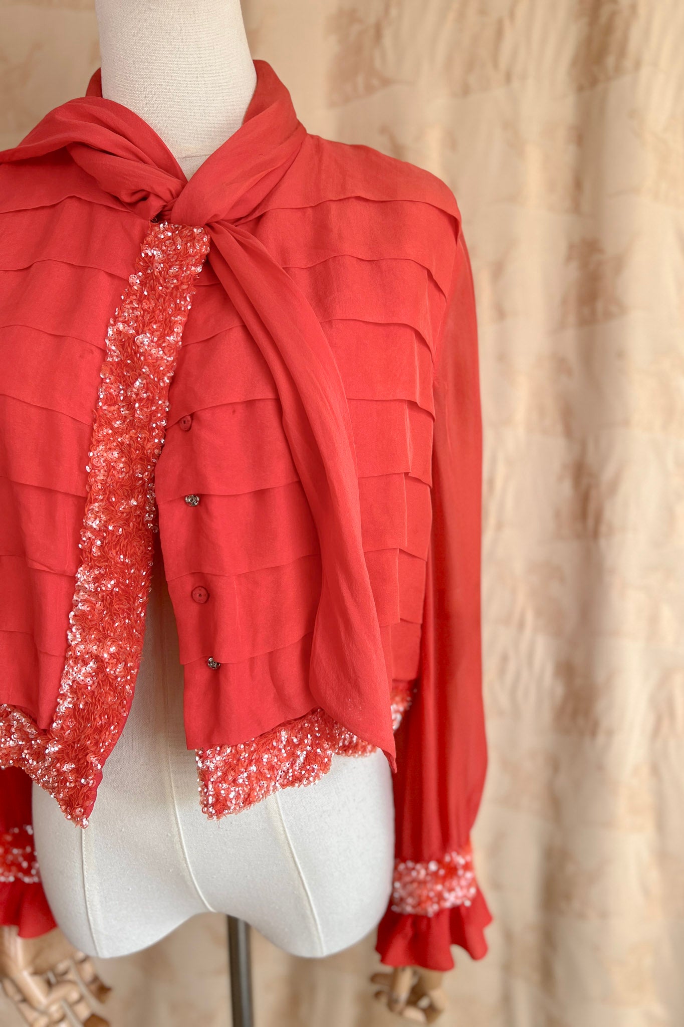 Giacca  o blusa anni 70 sartoriale realizzata a mano e macchina.