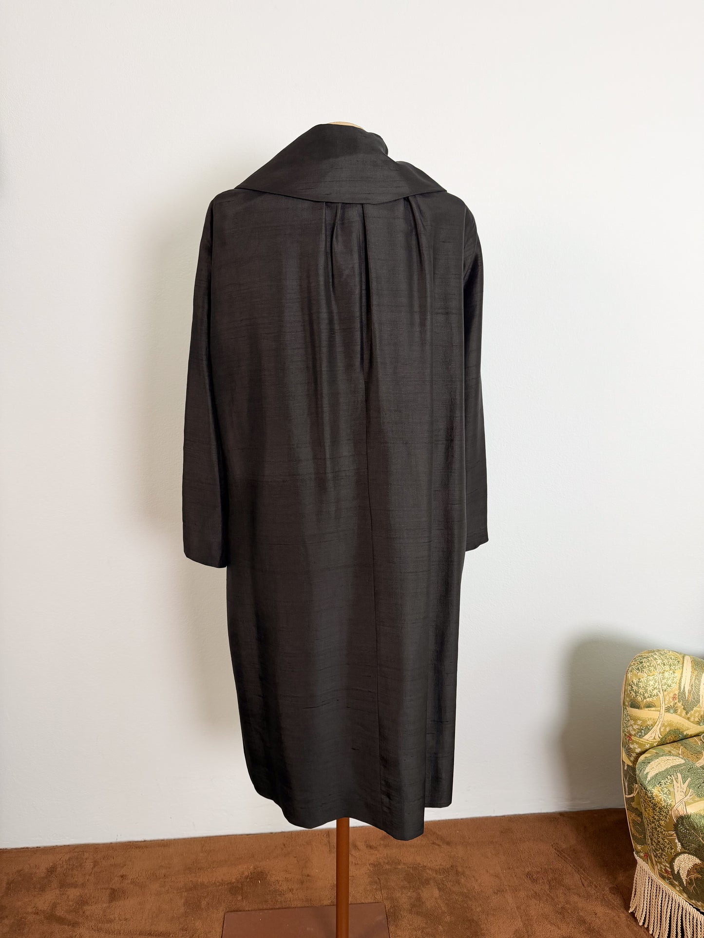 Cappotto primaverile originale anni 50 in pura seta made in USA