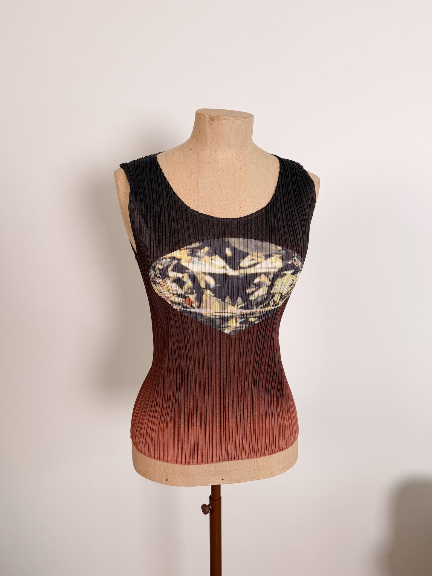 Top ombré stampa diamante Issey miyake Pleats Please