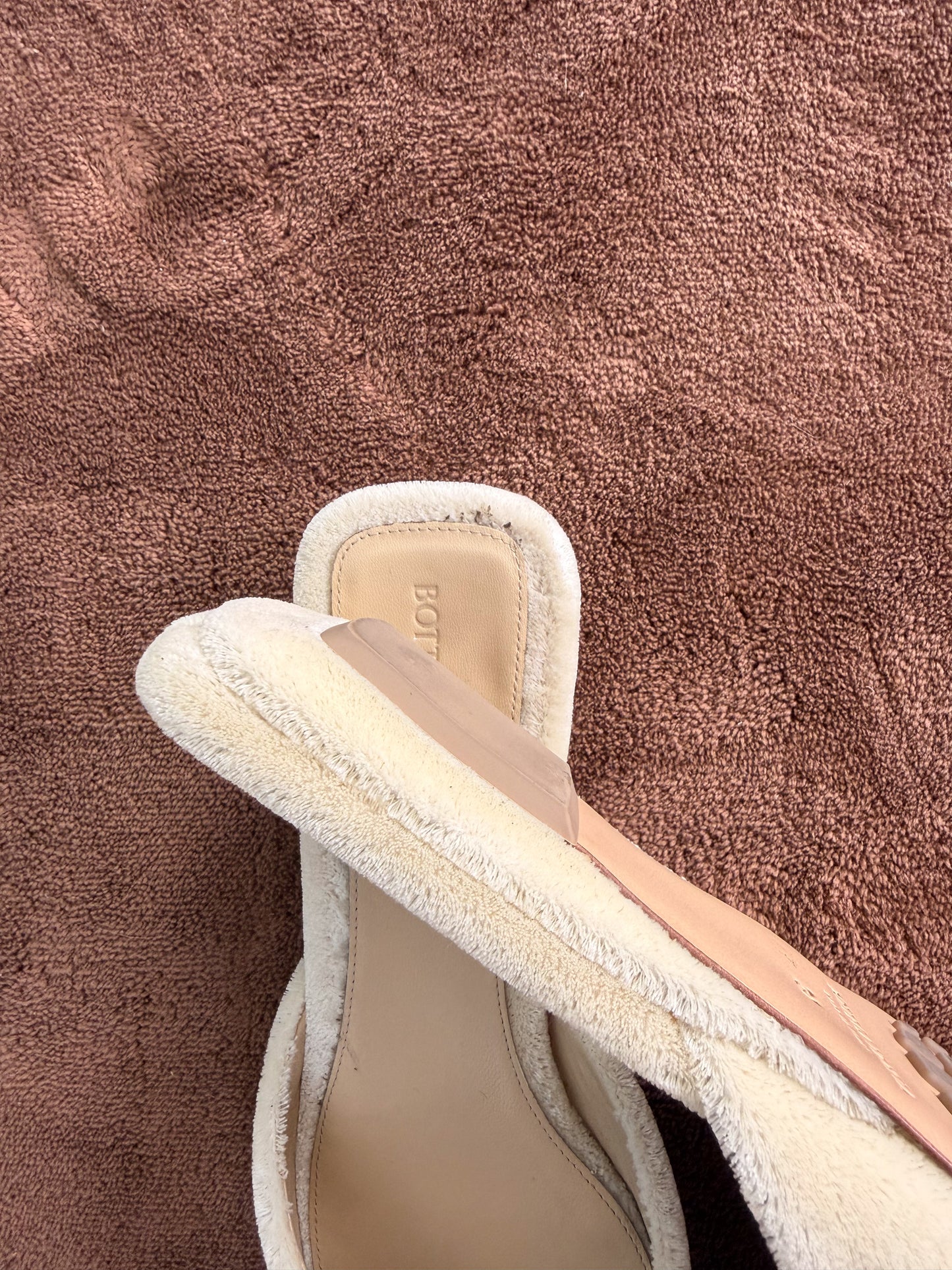 Ciabattine Bottega Veneta effetto carpet n 38