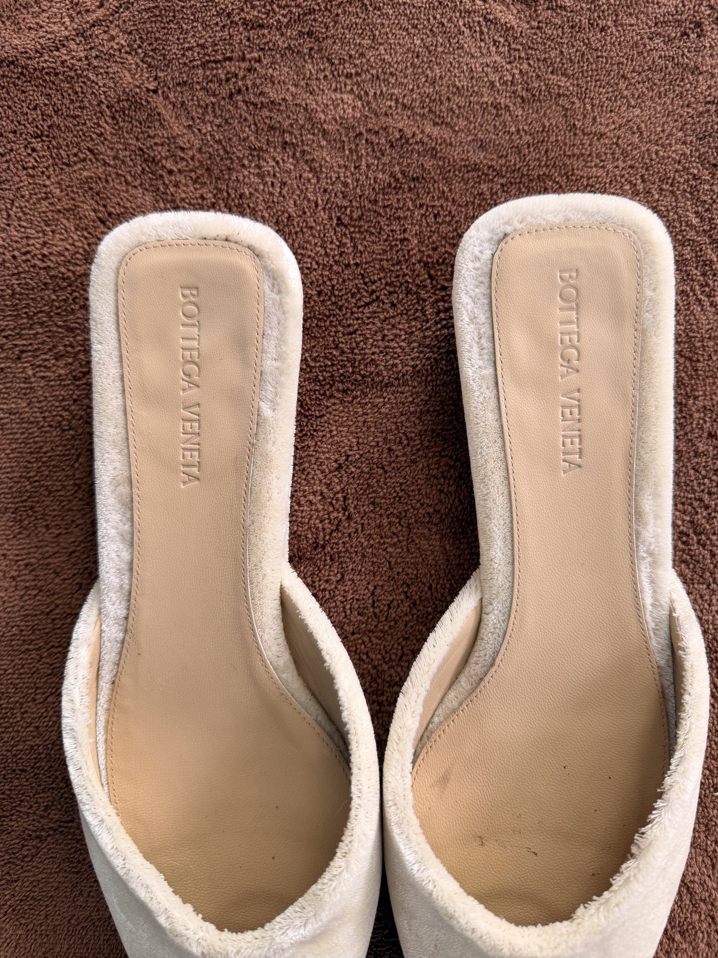 Ciabattine Bottega Veneta effetto carpet n 38