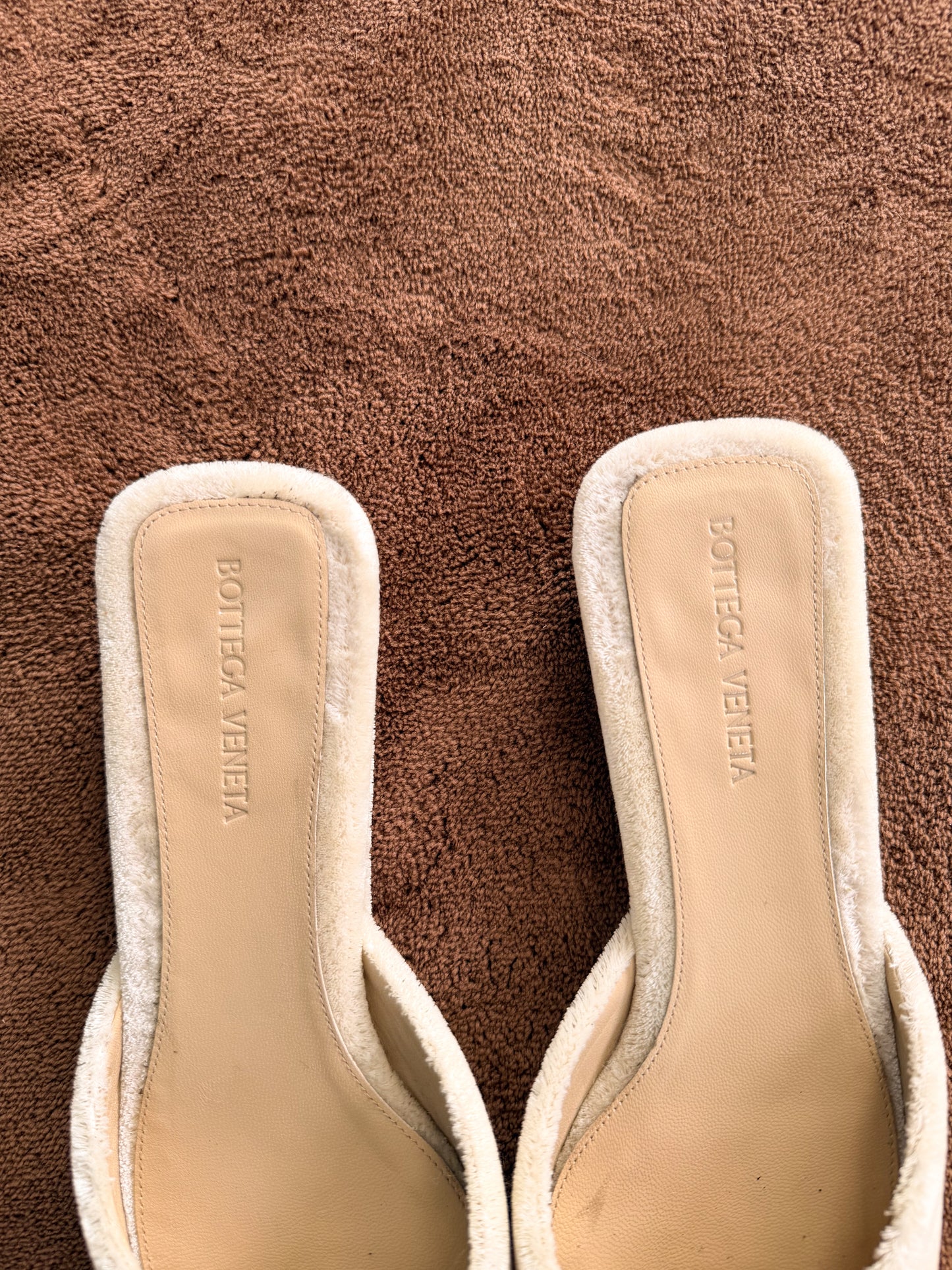 Ciabattine Bottega Veneta effetto carpet n 38