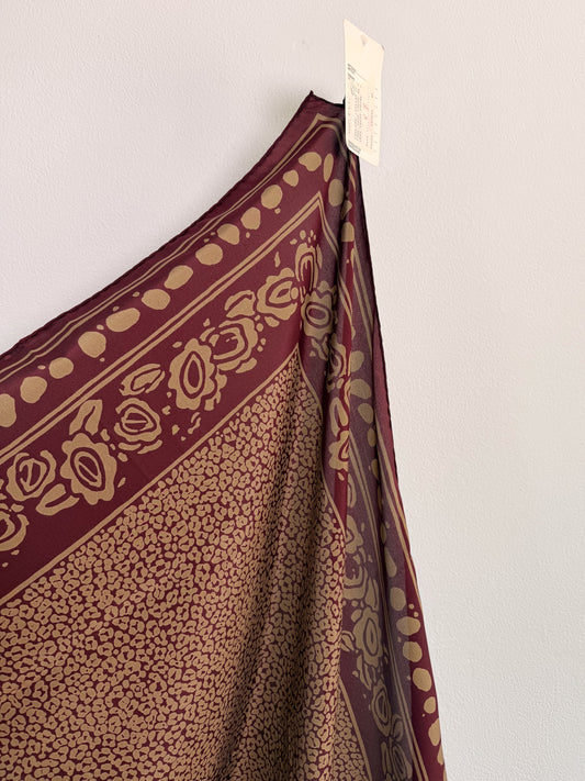 Stola foulard maxi in seta made in Italy mai indossata con cartellino
