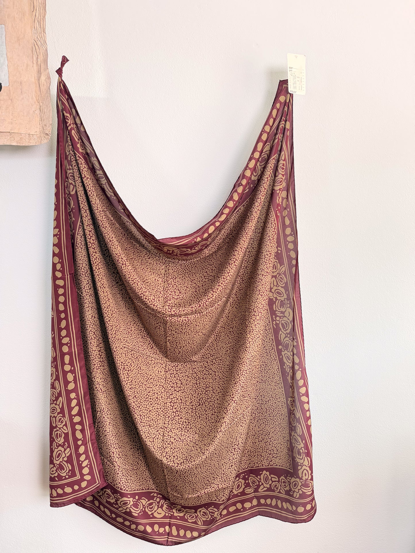 Stola foulard maxi in seta made in Italy mai indossata con cartellino