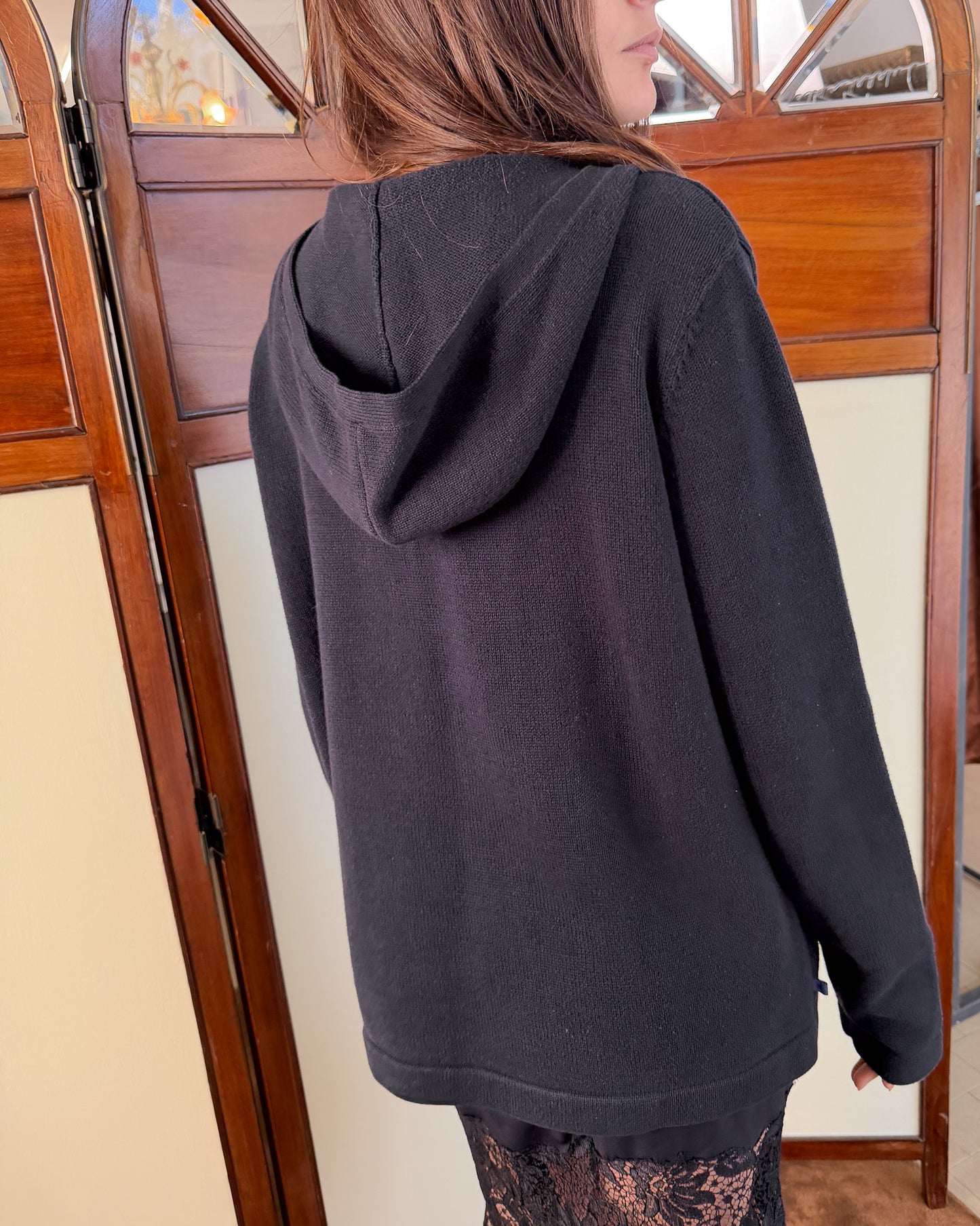 Maglia in cotone con cappuccio Ralph Ralph Lauren Blu navy vintage